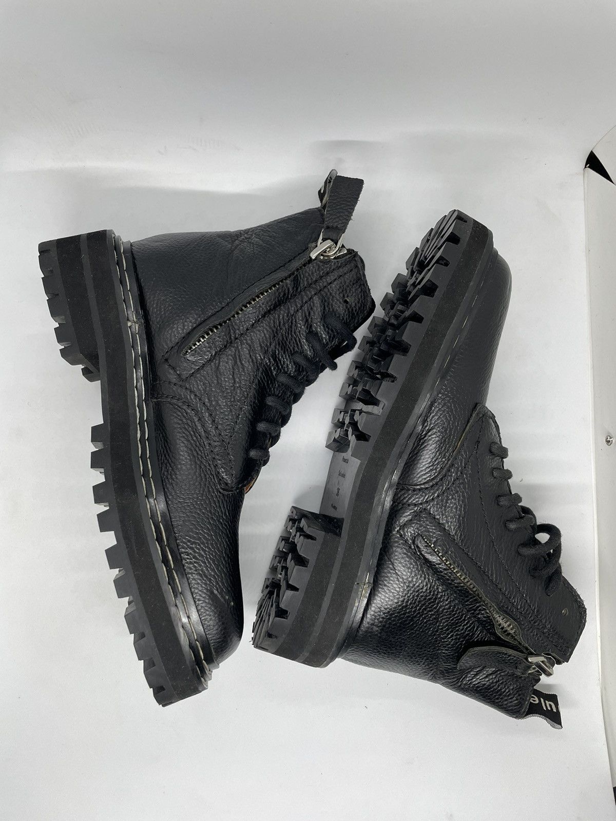 Proenza Schouler Women’s Black Lug Sole Combat Boots Size US 6 / IT 36 - 5 Thumbnail