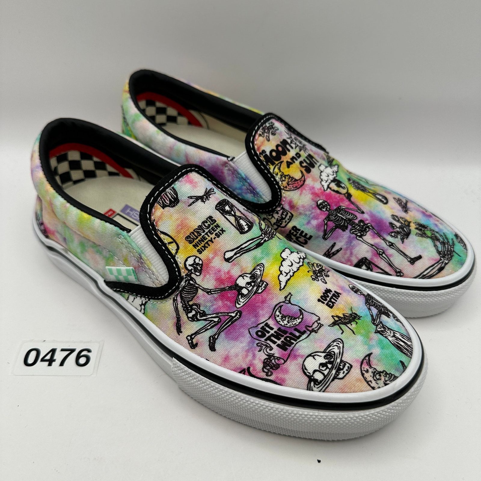 Vans VANS Men's 4 Shroom Doom Skate Slip-on Shoes Moon Sun Trippy Size US 7 / EU 40 - 2 Thumbnail