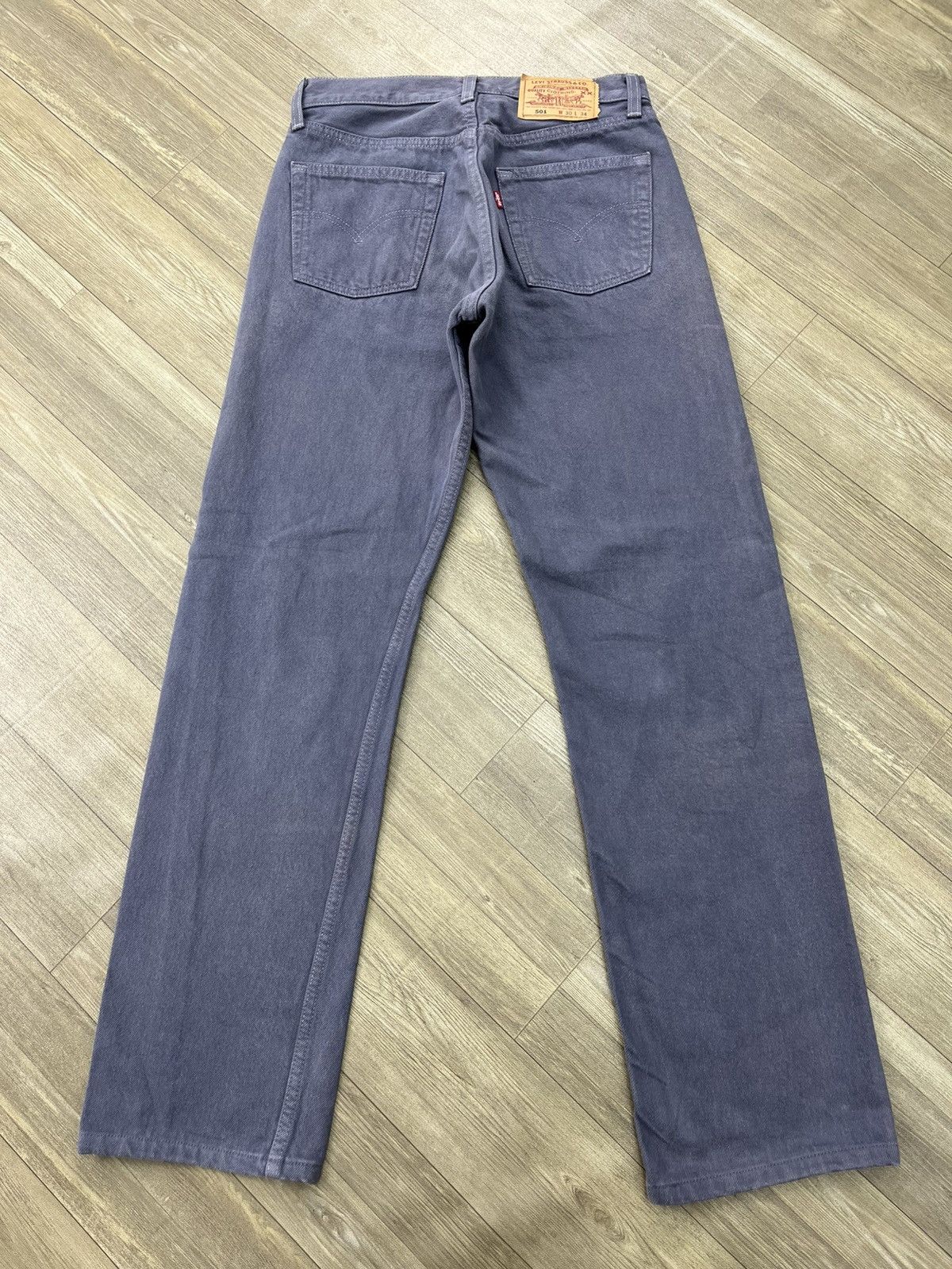 Levi's Vintage Clothing 🇺🇸1990s Vintage Levis 501 30x34 Straight Fit Grey Jeans Size US 30 / EU 46 - 17 Thumbnail