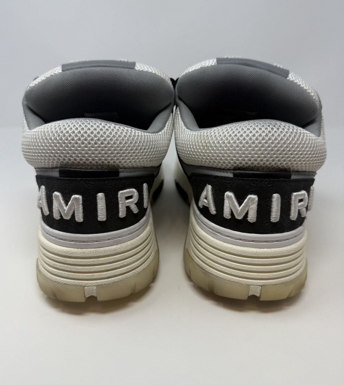 Amiri Amiri MA 1 Debossed Monogram Sneaker White Black Size US 12 / EU 45 - 5 Thumbnail