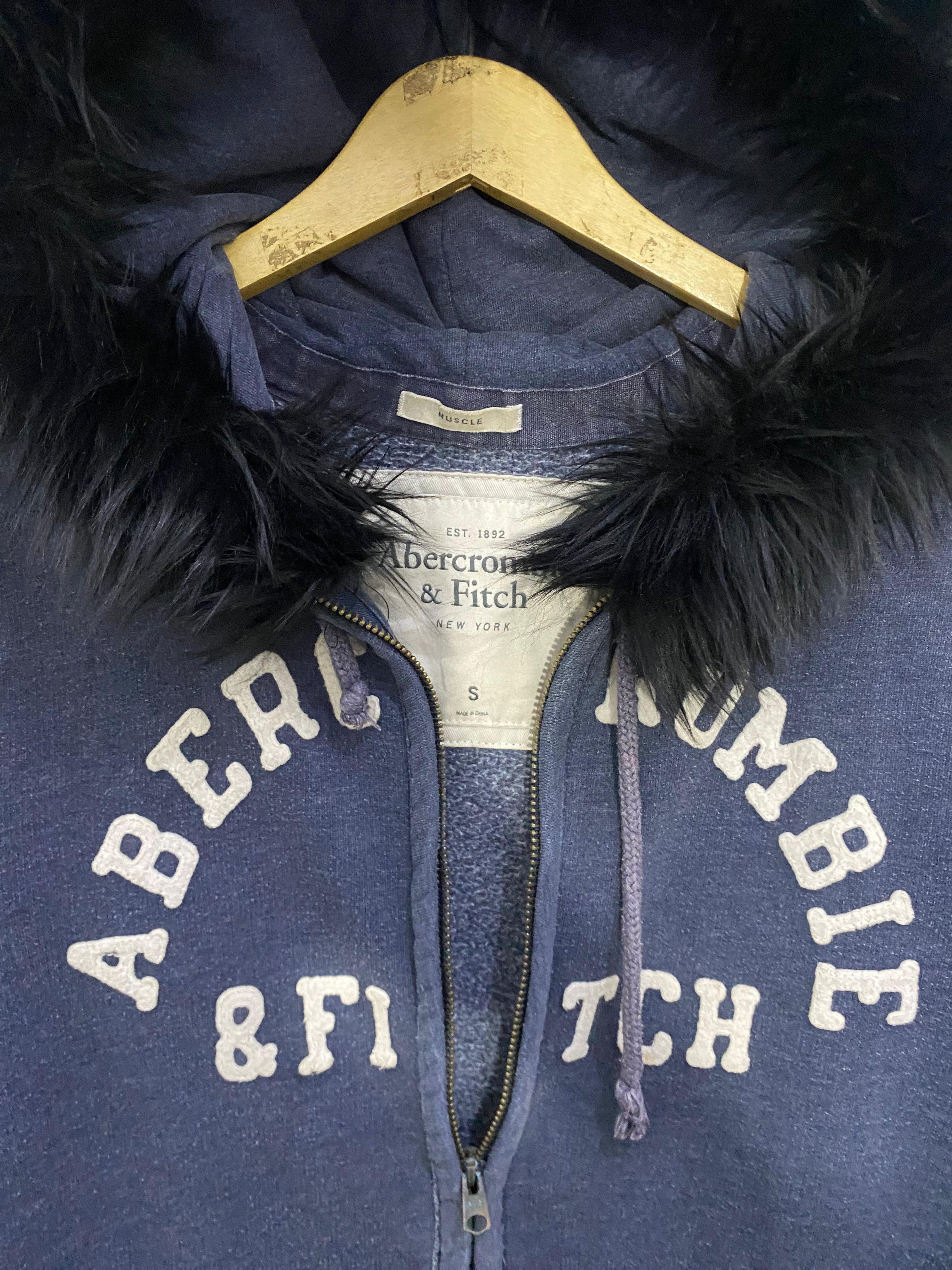 14th Addiction 💥L.G.B💥Abercrombie & Fitch Fur Zipper Hoodie LGB Style Size US L / EU 52-54 / 3 - 9 Thumbnail
