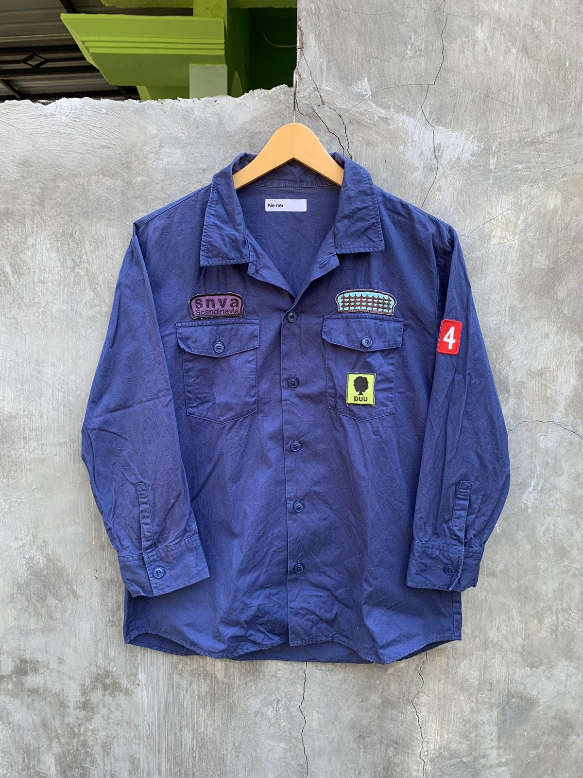 Issey Miyake × Japanese Brand × Ne-Net 2000s Ne-net by Issey Miyake Double Pocket Shirt Size US M / EU 48-50 / 2 - 3 Thumbnail
