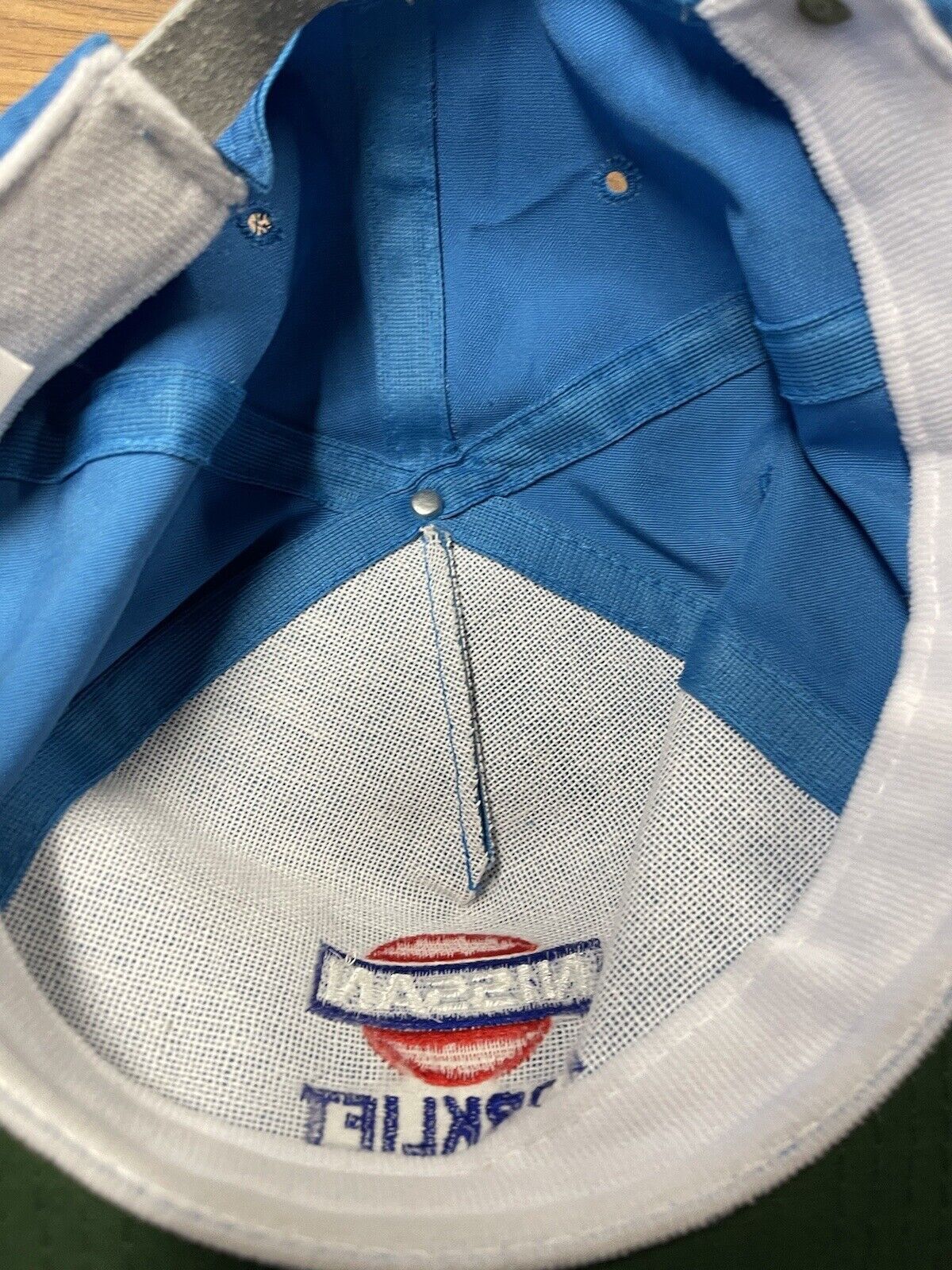 Vintage Nissan Forklift Trucker Vtg Blue Wearguard Embroidered Hat Size ONE SIZE - 3 Thumbnail