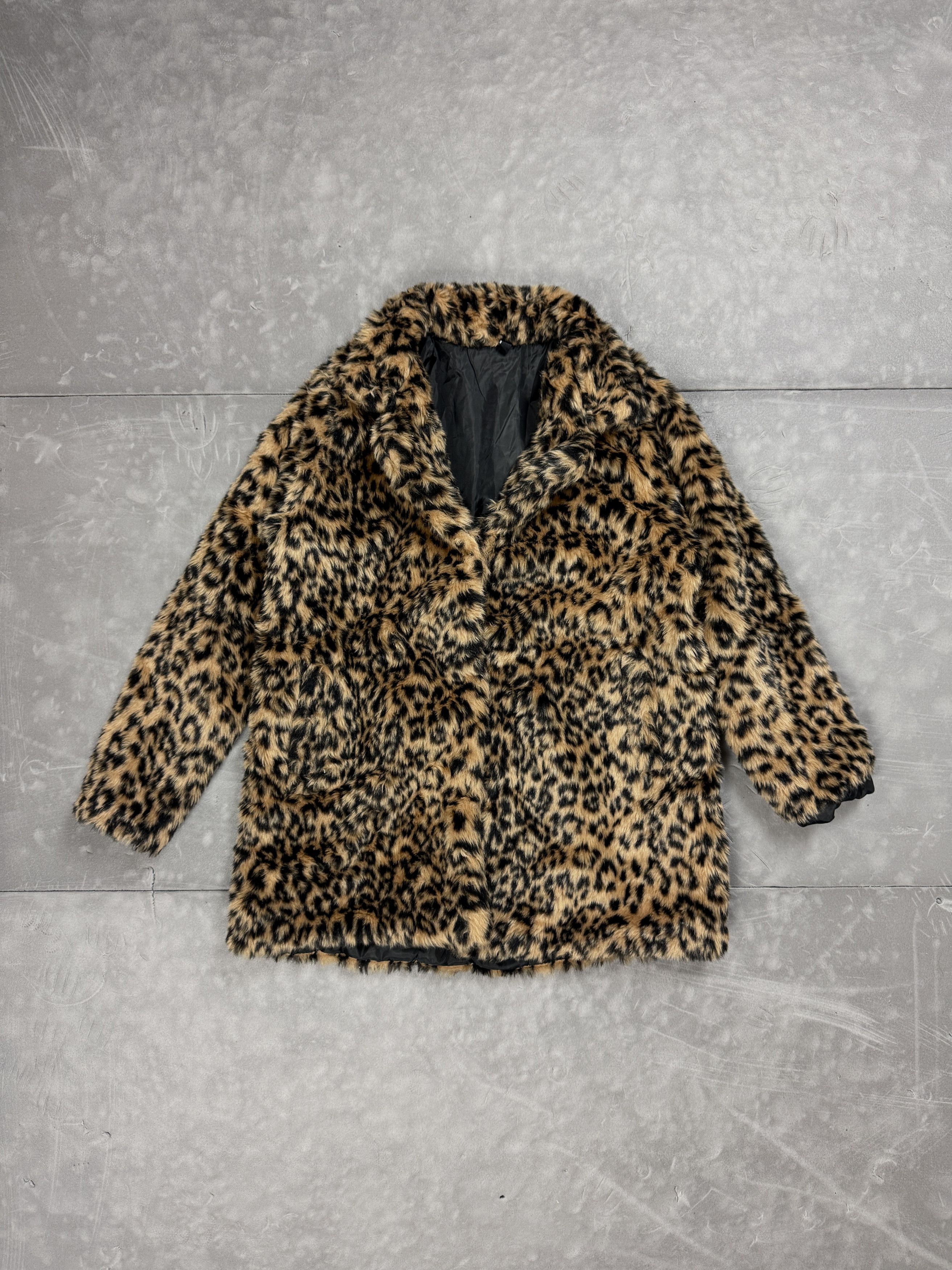 Vintage Vintage coquette y2k fur jacket leopard print 90s Size L / US 10 / IT 46 - 1 Thumbnail