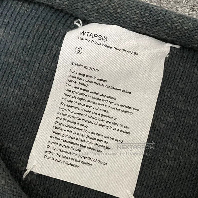 Other Wtaps knitwear Size US L / EU 52-54 / 3 - 6 Thumbnail