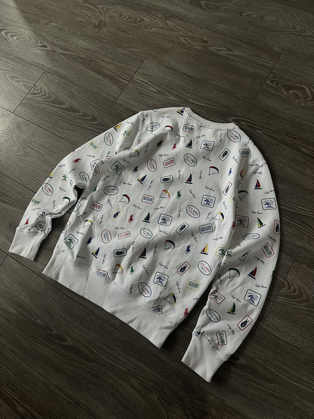 Polo Ralph Lauren × RLX Ralph Lauren ‼️Polo Ralph Lauren New Collection QR Tag Monogram Sweatshirt Size US XS / EU 42 / 0 - 18 Thumbnail