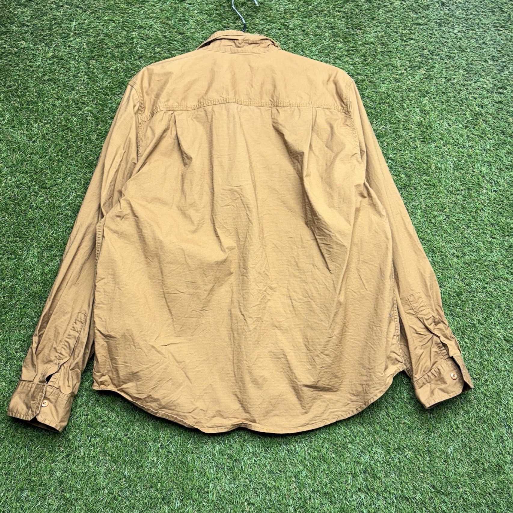 Vintage Brahma Shirt Mens L Long Sleeve Button-Up Workwear Chest Pockets Two Pockets Button-Up Brahma Workwear Shirt Mens L Brown Size US L / EU 52-54 / 3 - 2 Thumbnail