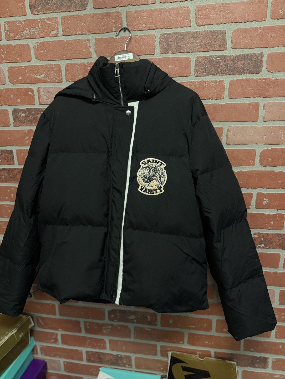 Saint Vanity Saint Vanity Puffer Jacket Black White RARE Size XL Size US XL / EU 56 / 4 - 2 Thumbnail