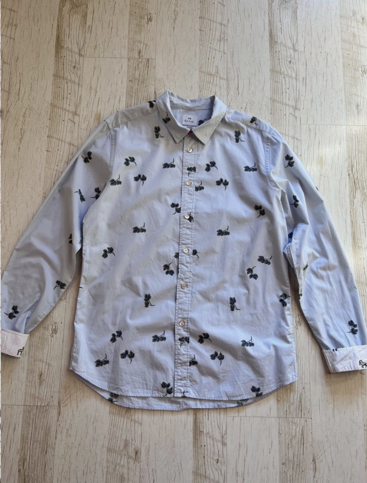 Paul Smith PS Paul Smith Leaf Print Shirt – Size L Size US L / EU 52-54 / 3 - 1 Thumbnail