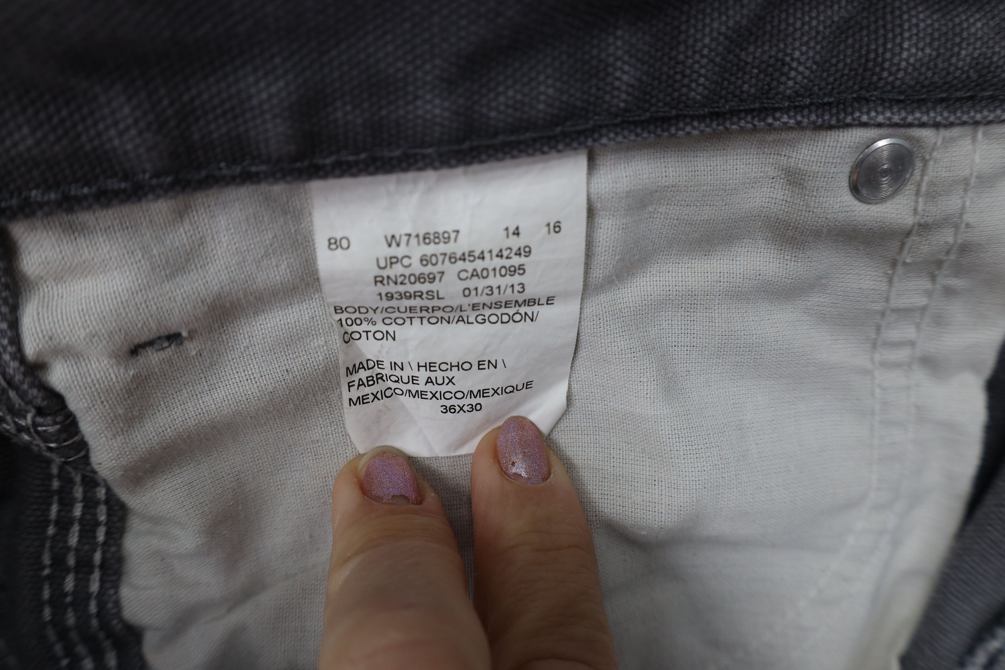 Dickies Vintage Dickies Canvas Wide Leg Dungaree Pants Gray Size US 36 / EU 52 - 9 Thumbnail