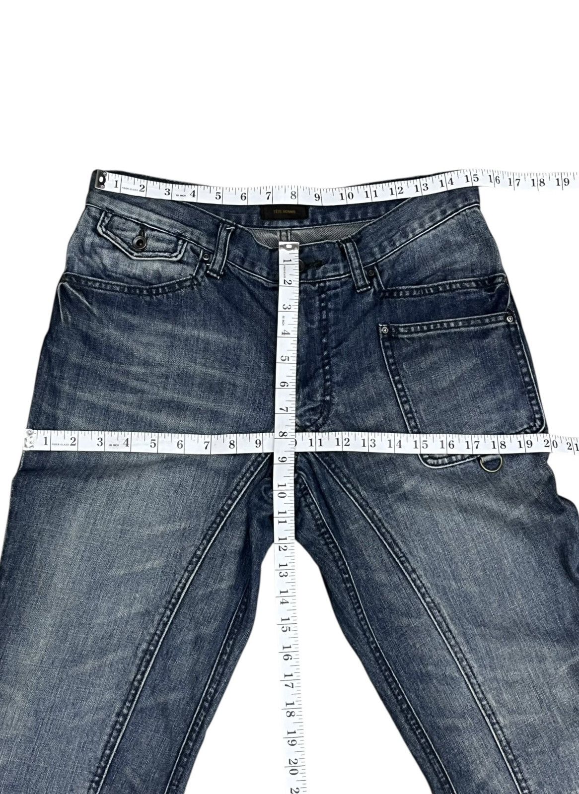 Tete Homme 🔥Archive Tête Homme Distressed Bootcut Flare Japanese Denim Size US 30 / EU 46 - 10 Thumbnail