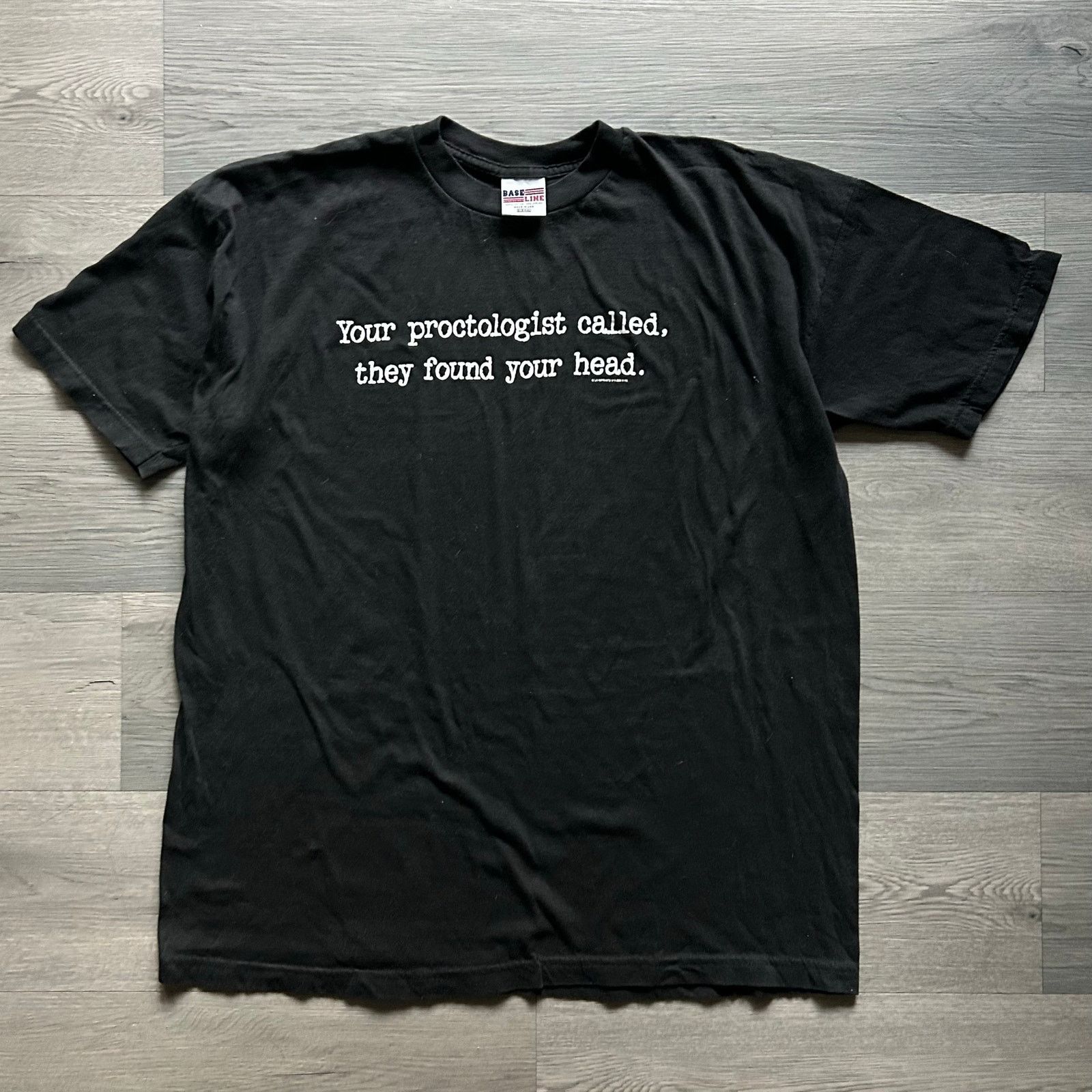 Other Vintage 90s funny vulgar joke faded black tee shirt Size US XXL / EU 58 / 5 - 2 Thumbnail