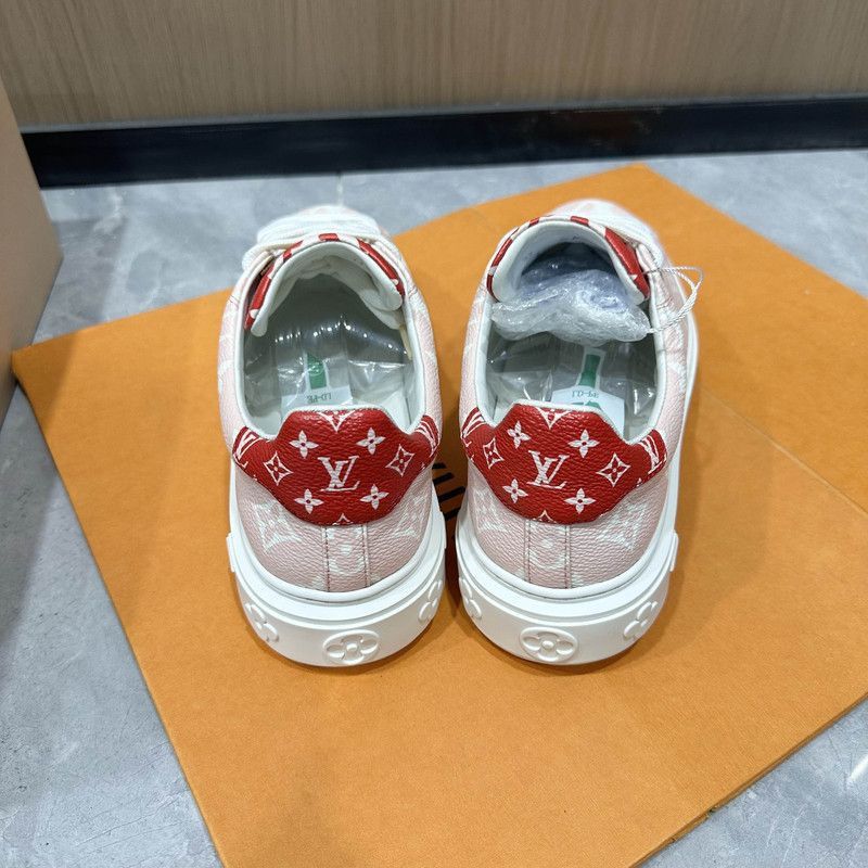 Louis Vuitton Louis Vuitton Stylish Pink Leather Sneakers - Size US 6.5 / EU 39-40 - 3 Thumbnail