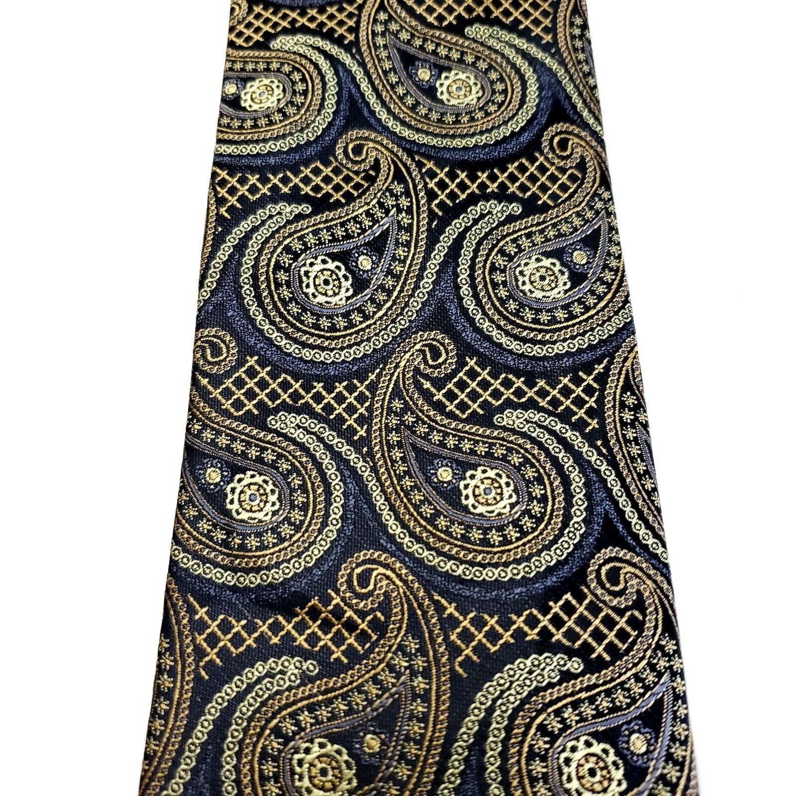 Alexander Julian Alexander Julian Colours Blue Gold Paisley Polyester Short T Size ONE SIZE - 2 Thumbnail