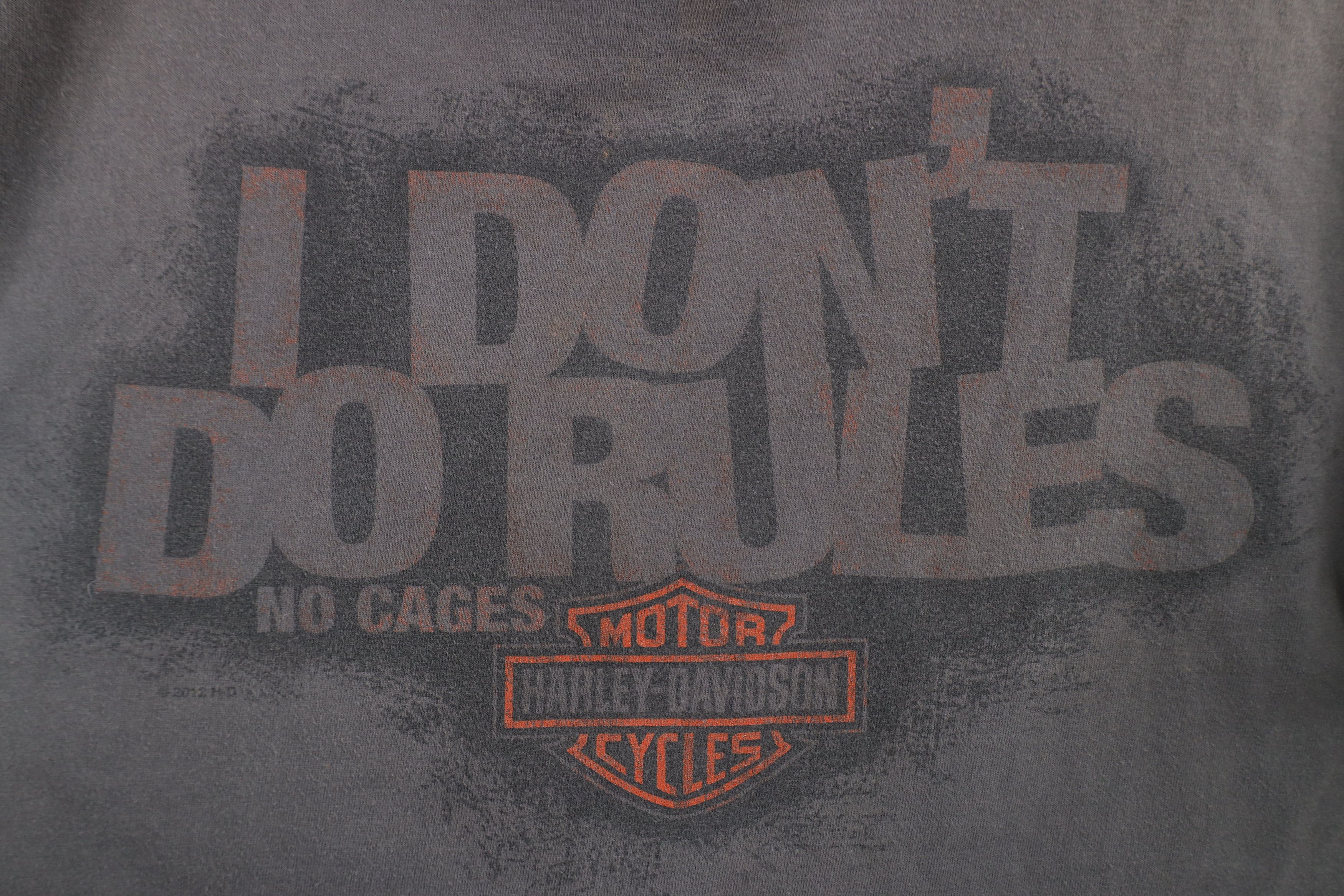 Harley Davidson × Vintage Vintage Y2K Harley Davidson Spell I Don't Do Rules T-Shirt Size US M / EU 48-50 / 2 - 4 Thumbnail