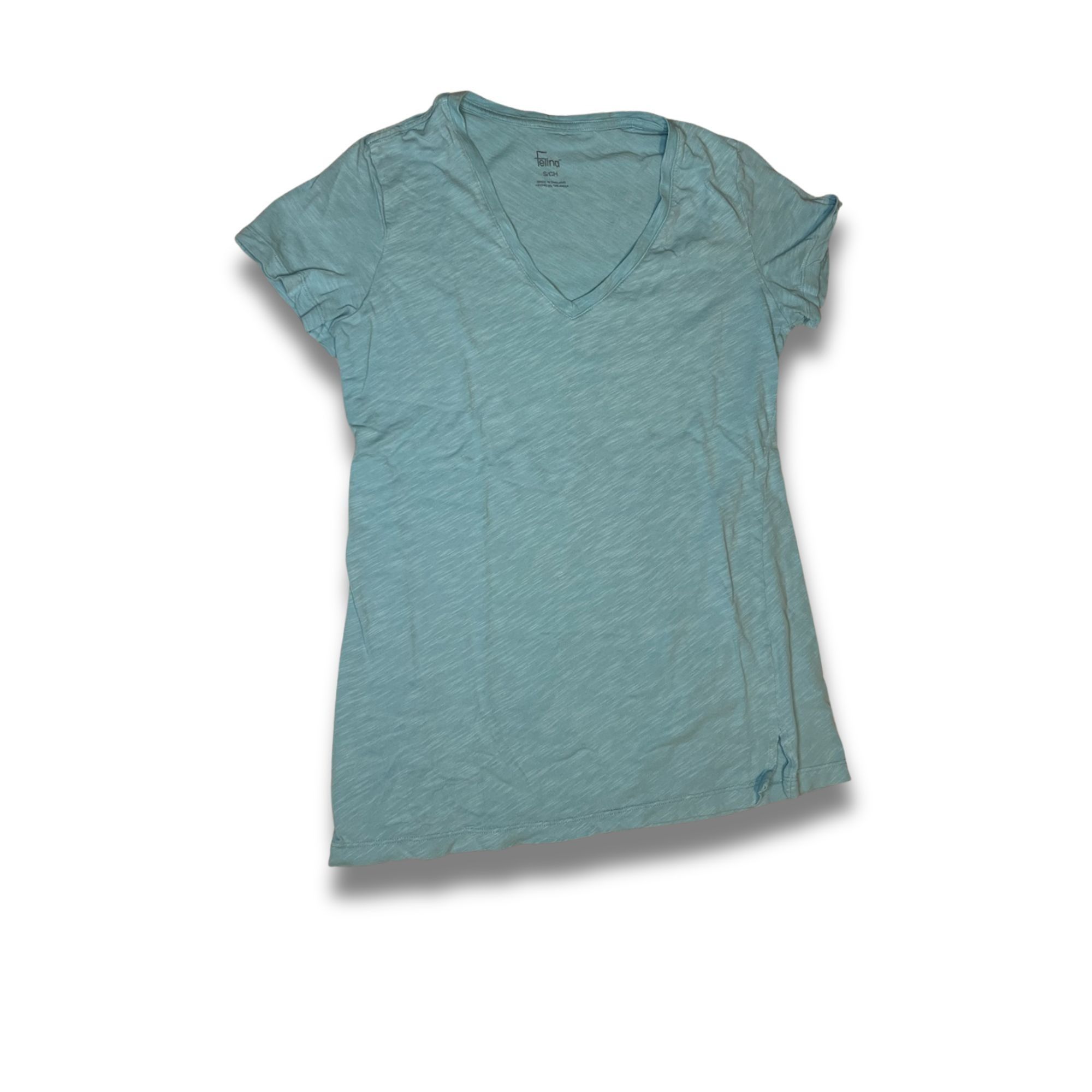 Other Felina Womens Casual Sky Blue V-Neck T-Shirt Size S Size S / US 4 / IT 40 - 2 Thumbnail