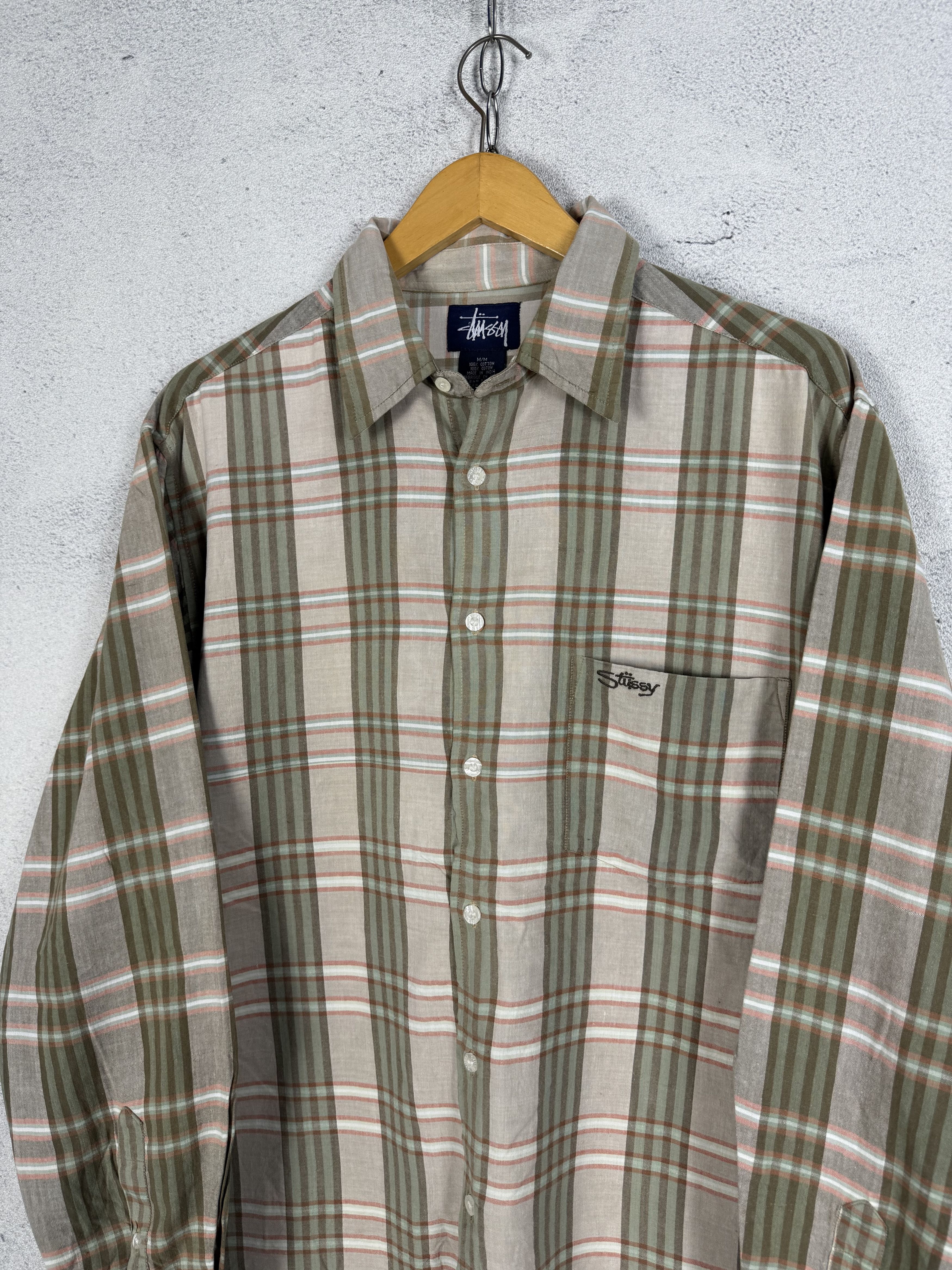 Stussy Vintage Stussy Plaid Shirt Size US M / EU 48-50 / 2 - 2 Thumbnail