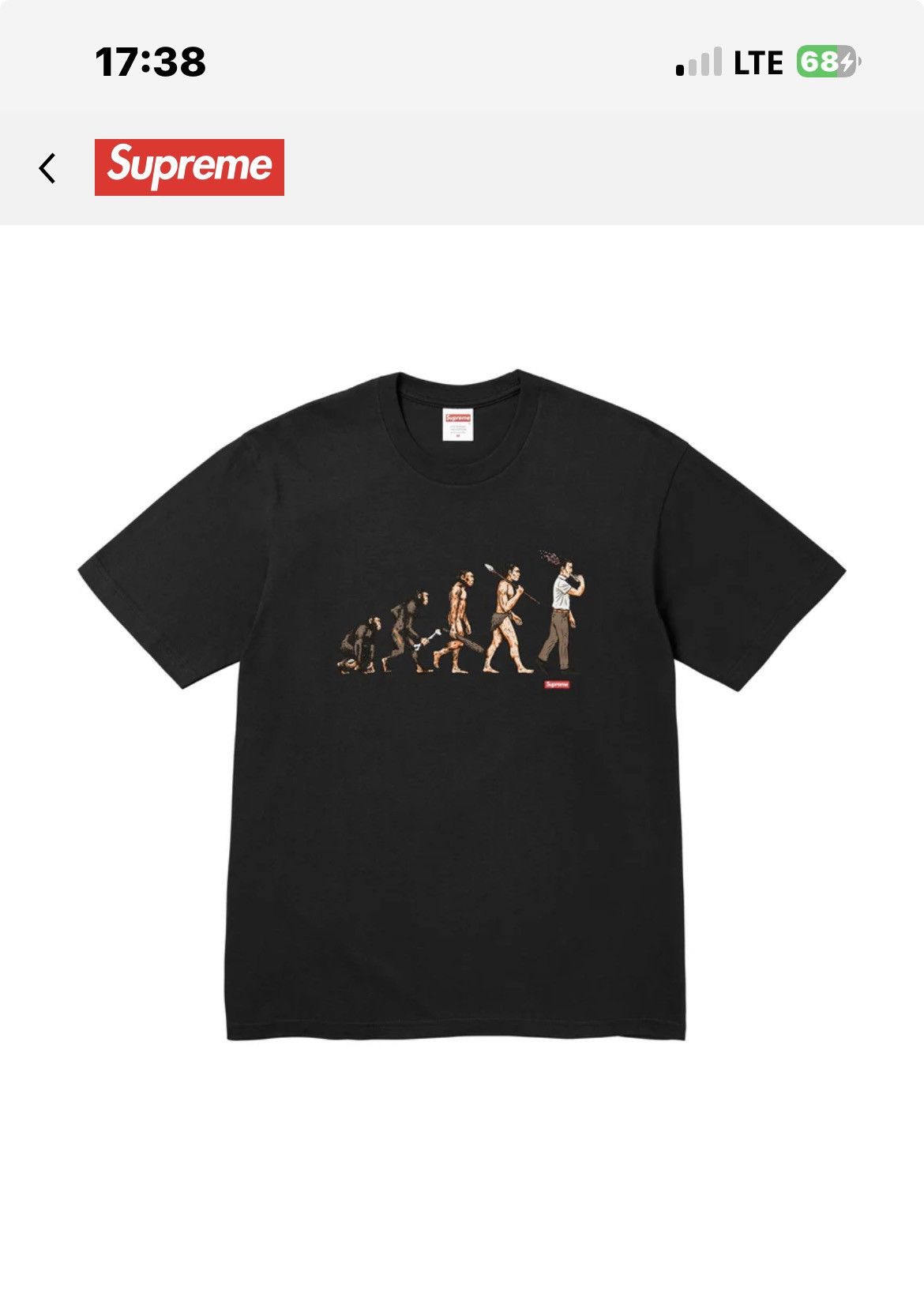 Supreme Evolution Tee　black/ XL SUPREME Evolution Tee  トップス
