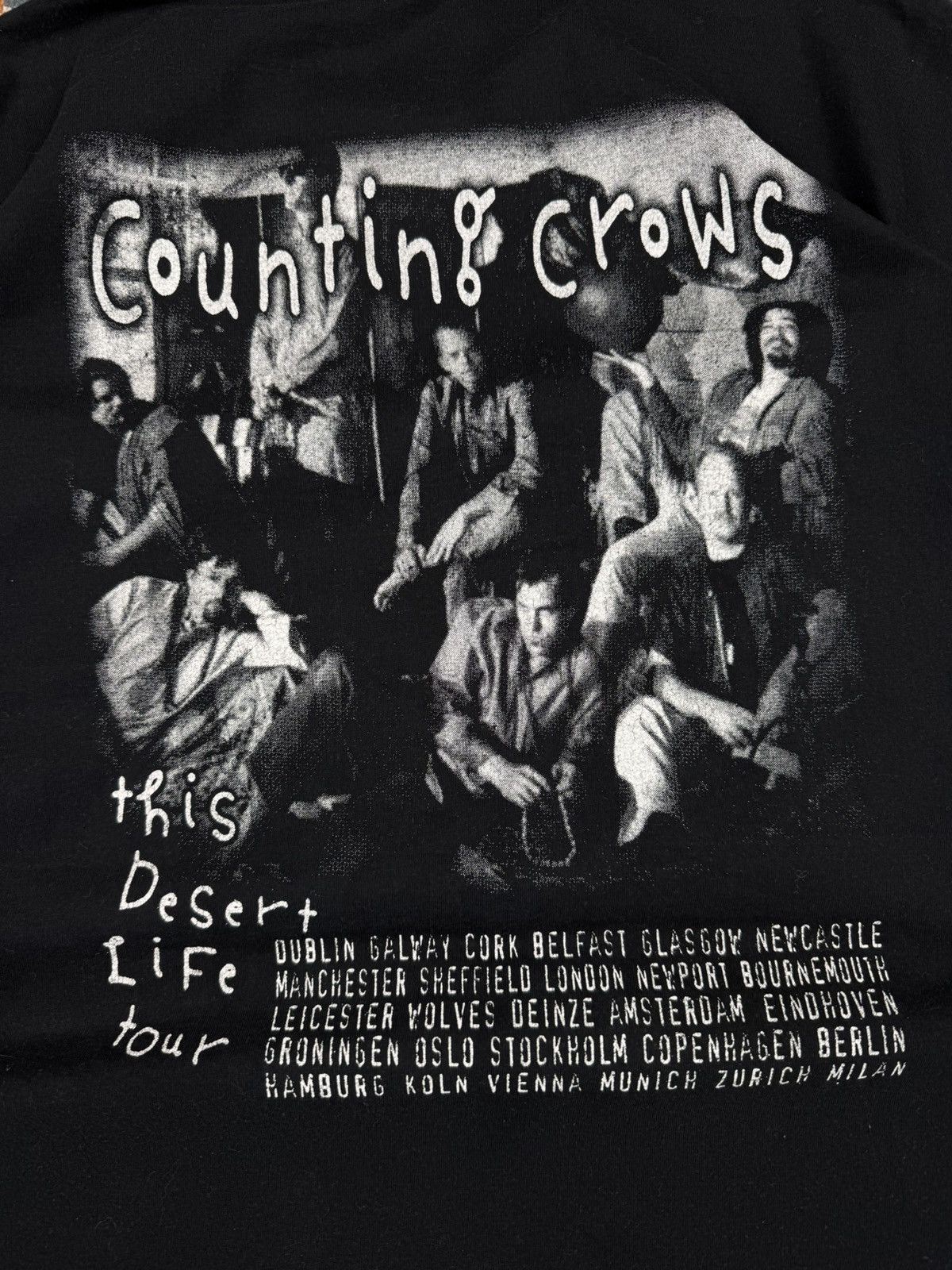 Band Tees × Vintage Vintage 90s Counting Crows this desert life tour graphic tee Size US XL / EU 56 / 4 - 8 Thumbnail