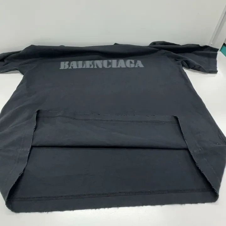 Balenciaga Balenciaga Balenciaga SS24 Black Logo Print Tshirt -2507 Size US XL / EU 56 / 4 - 4 Thumbnail