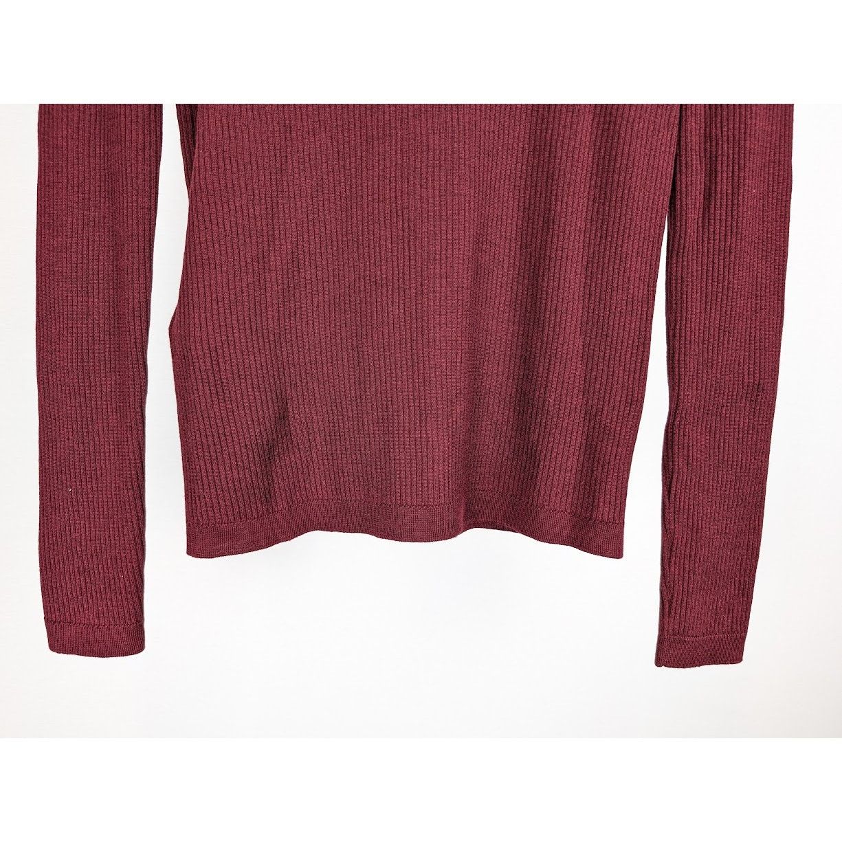 Saint Laurent Paris o1rshd1 Sweater in Burgundy Size US XL / EU 56 / 4 - 10 Thumbnail