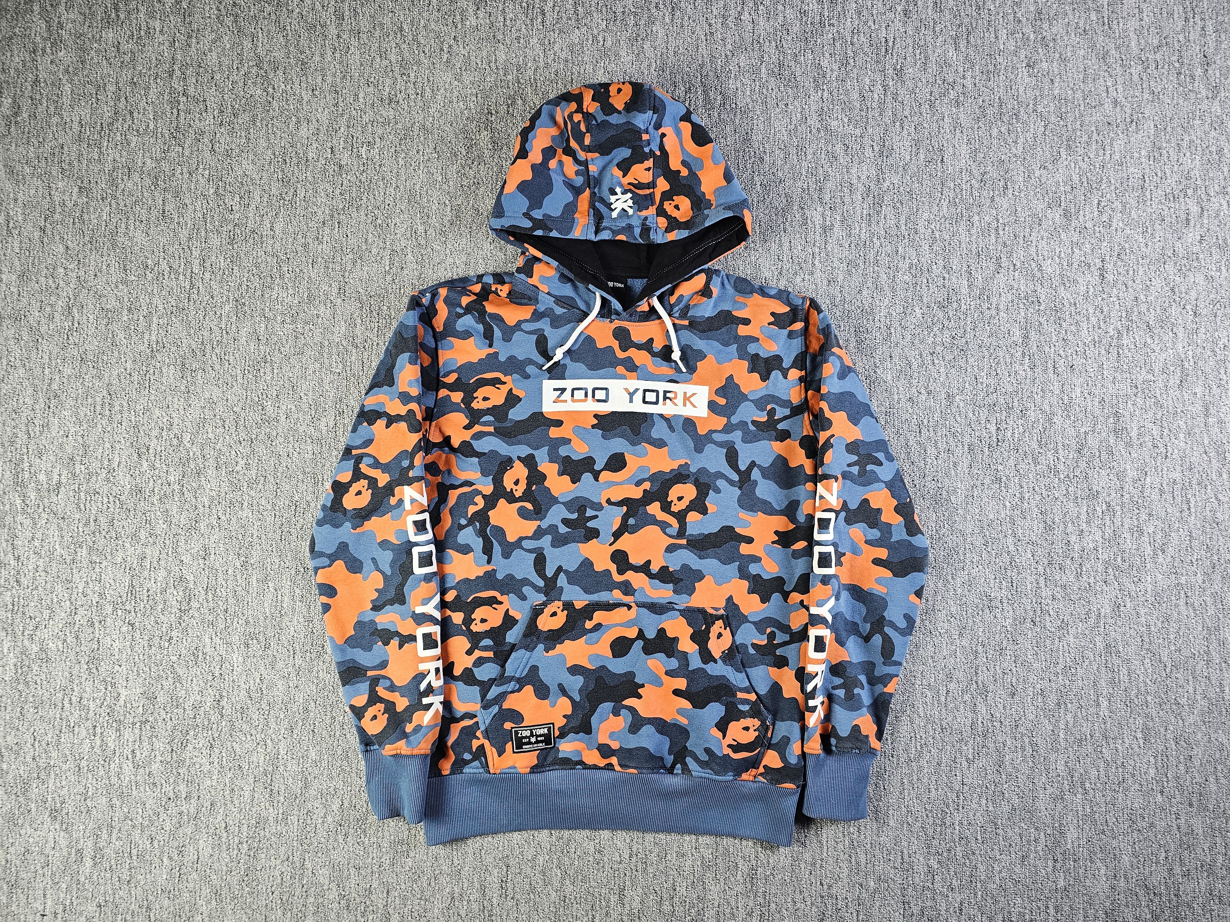 Zoo York Zoo York Hoodie Camo Logo Pullover Large Skater Grunge Size US L / EU 52-54 / 3 - 1 Thumbnail