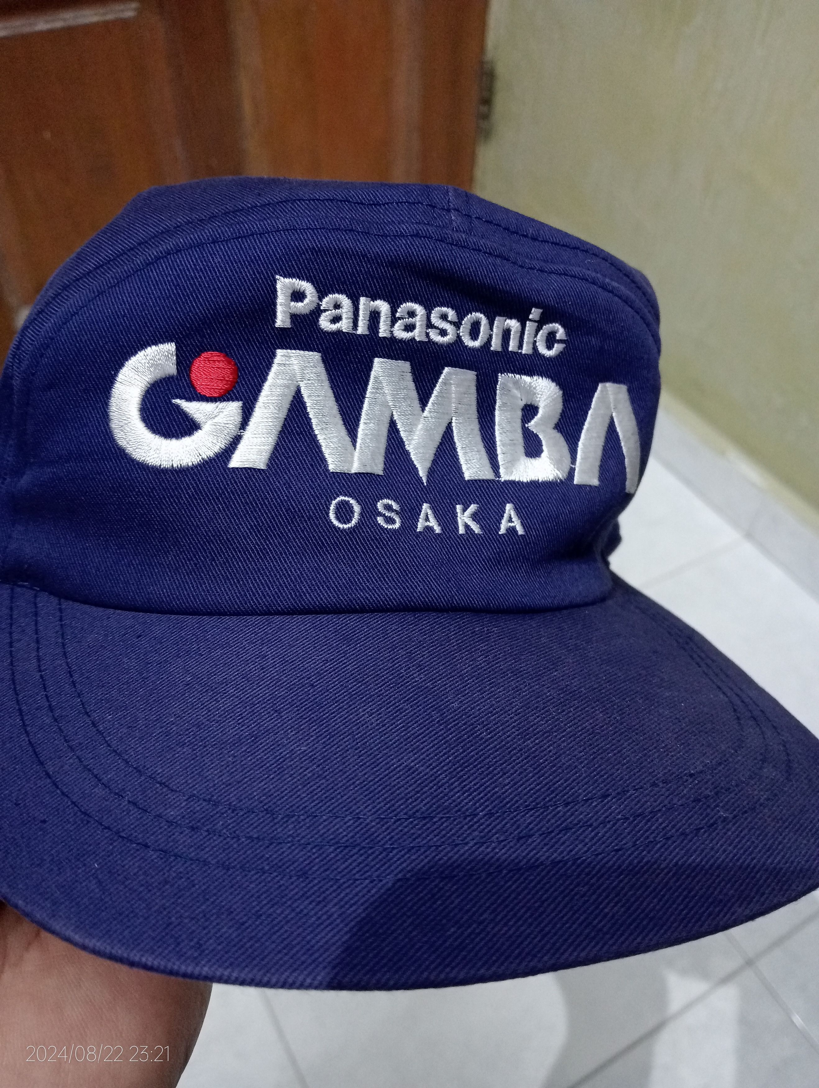 Japanese Brand Vintage '90s Panasonic Gamba Osaka J. League Embroidery Cap Size ONE SIZE - 1 Thumbnail