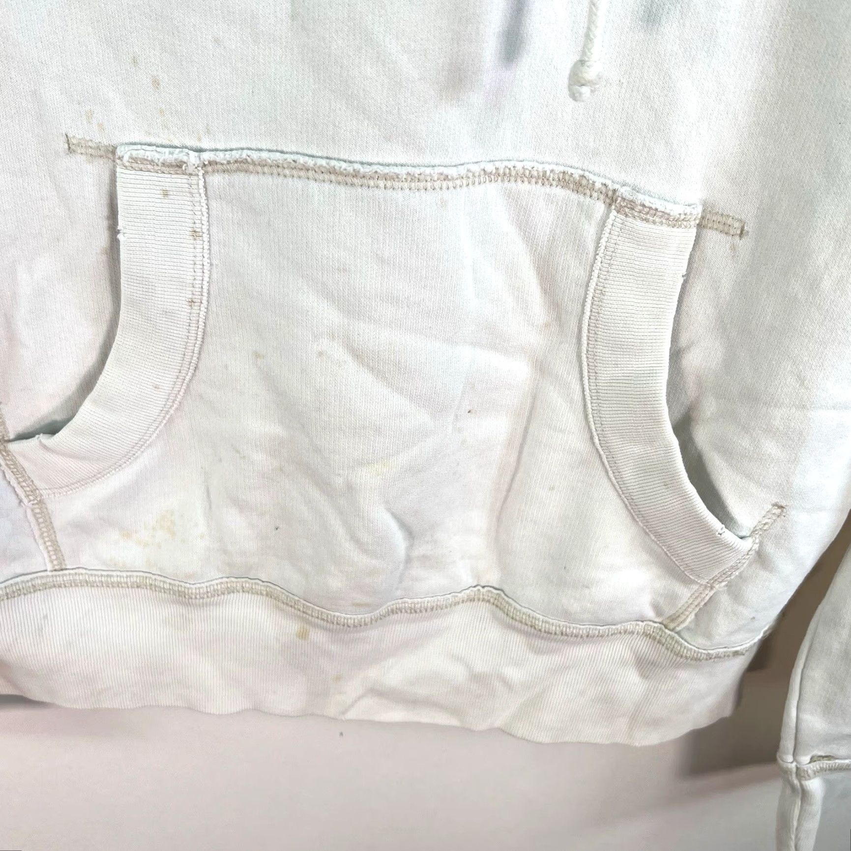 Vintage Aéropostale ATH DEPT of NTC 87 Hooded Sweatshirt Adult Size M White Embroidered Size US M / EU 48-50 / 2 - 3 Thumbnail
