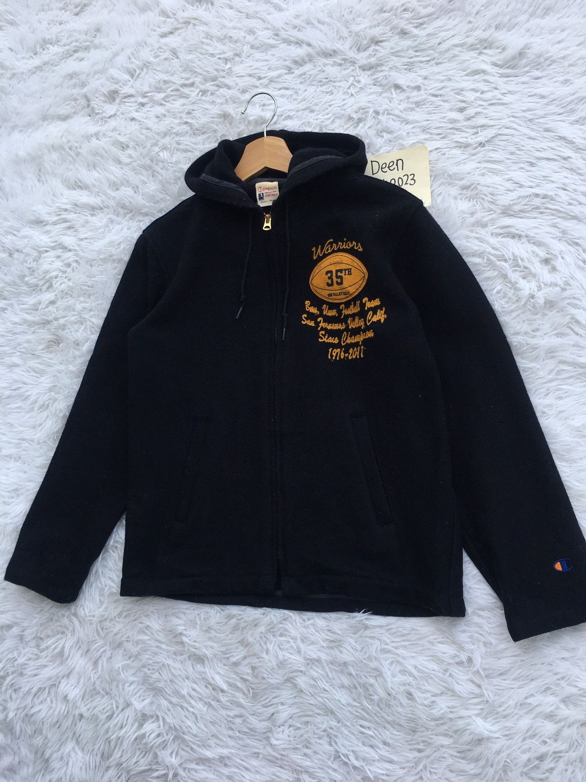 Champion Rare Vintage 80s Champion Wool Hooded Jacket Size US M / EU 48-50 / 2 - 4 Thumbnail