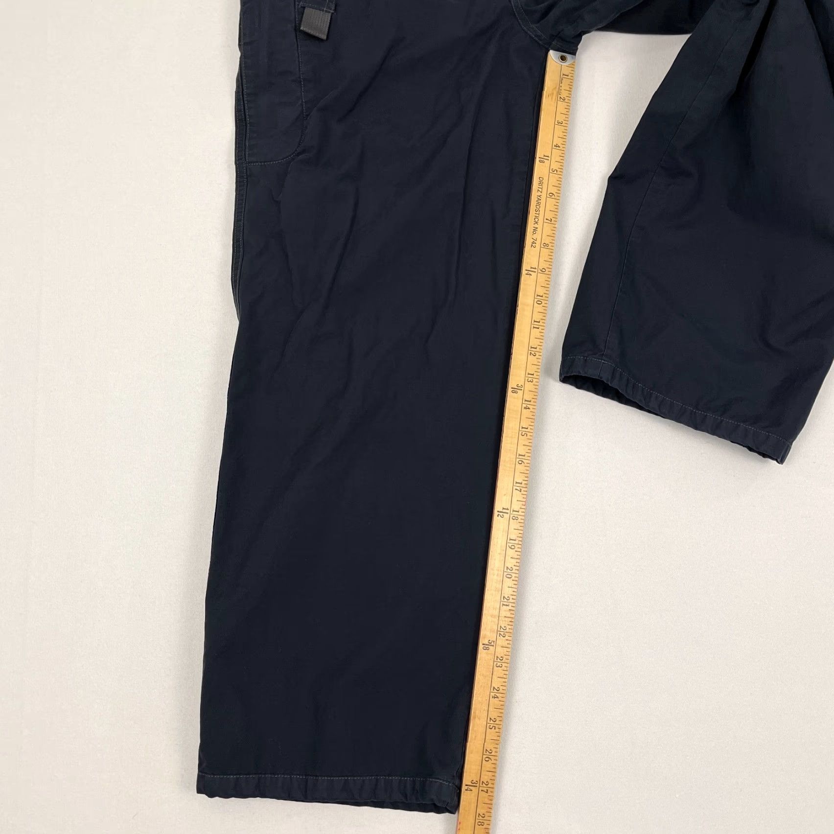 Vintage VINTAGE Old Navy Pants Mens 31 x 30 Dark Blue Gray Wide Skater Grunge Utility Cargo Size US 31 - 7 Thumbnail