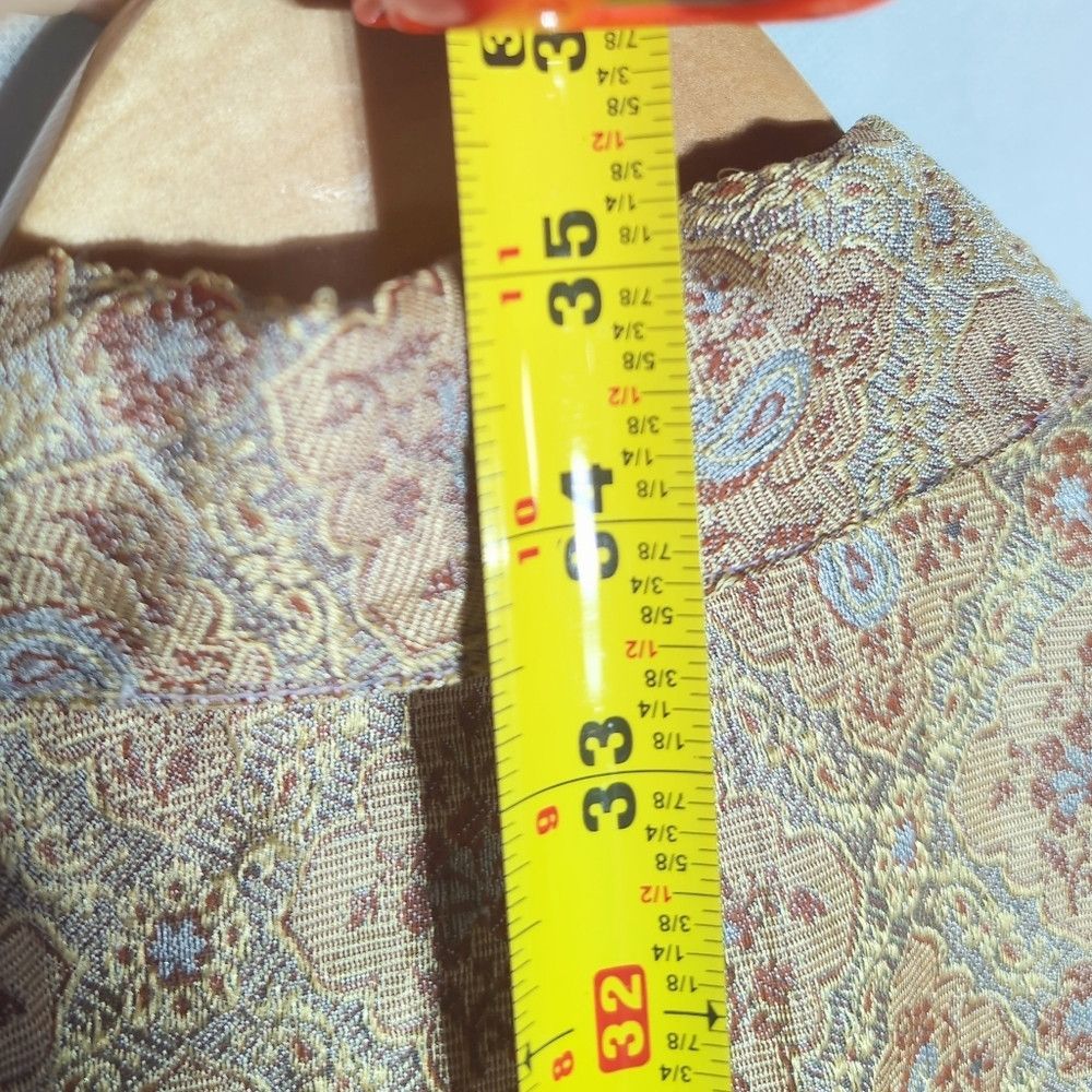 Other April Cornell Indian Jacquard Sz M Silk Lined Shirt Jacket Size M / US 6-8 / IT 42-44 - 5 Thumbnail