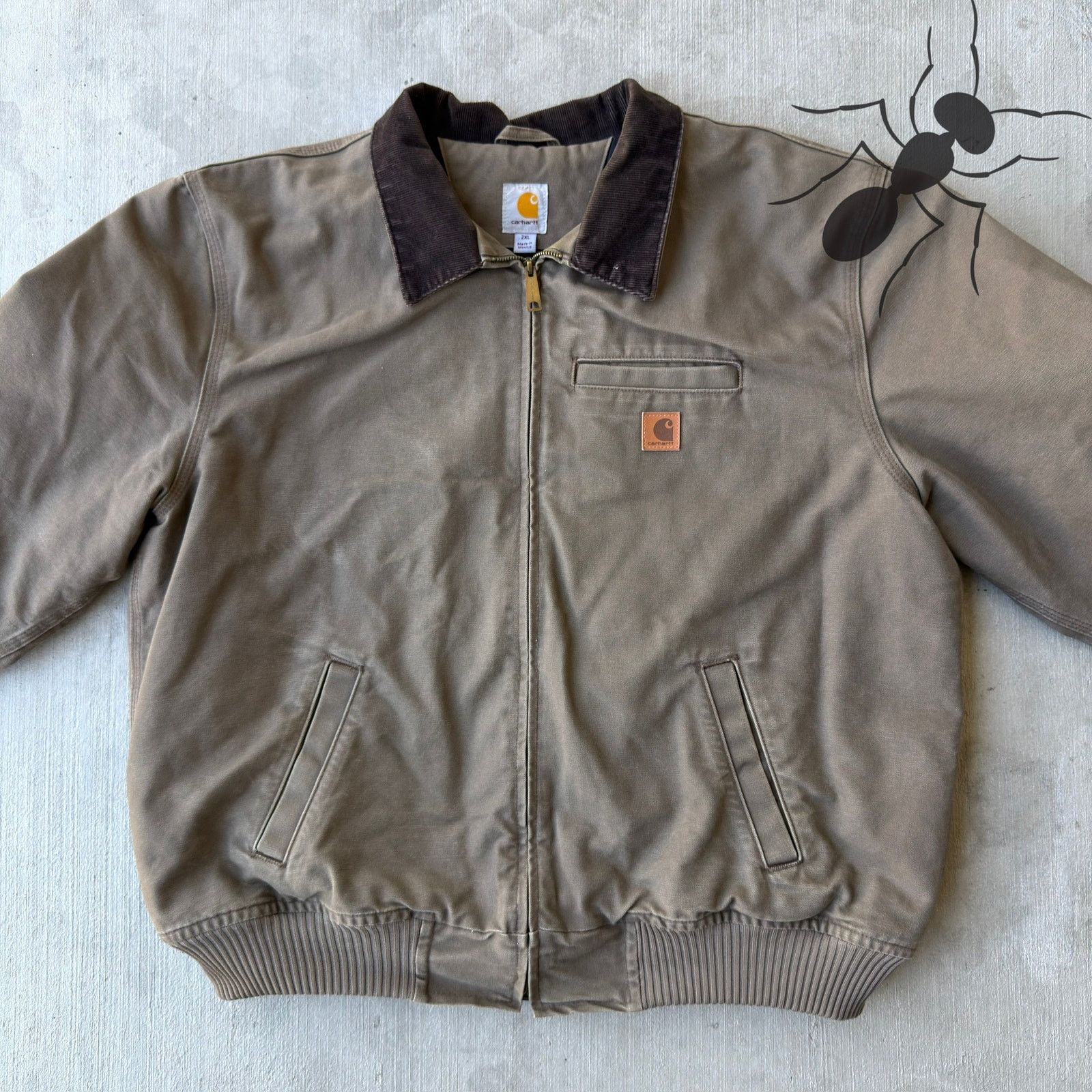 Carhartt × Vintage Carhartt green brown bankston work wear jacket Size US XXL / EU 58 / 5 - 4 Thumbnail
