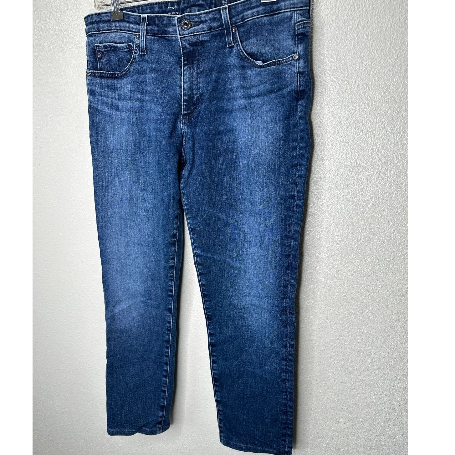 AG Adriano Goldschmied AG Adriano Medium Wash Whiskered Prima Cigarette Leg Jean 30 Size 30" / US 8 / IT 44 - 4 Thumbnail