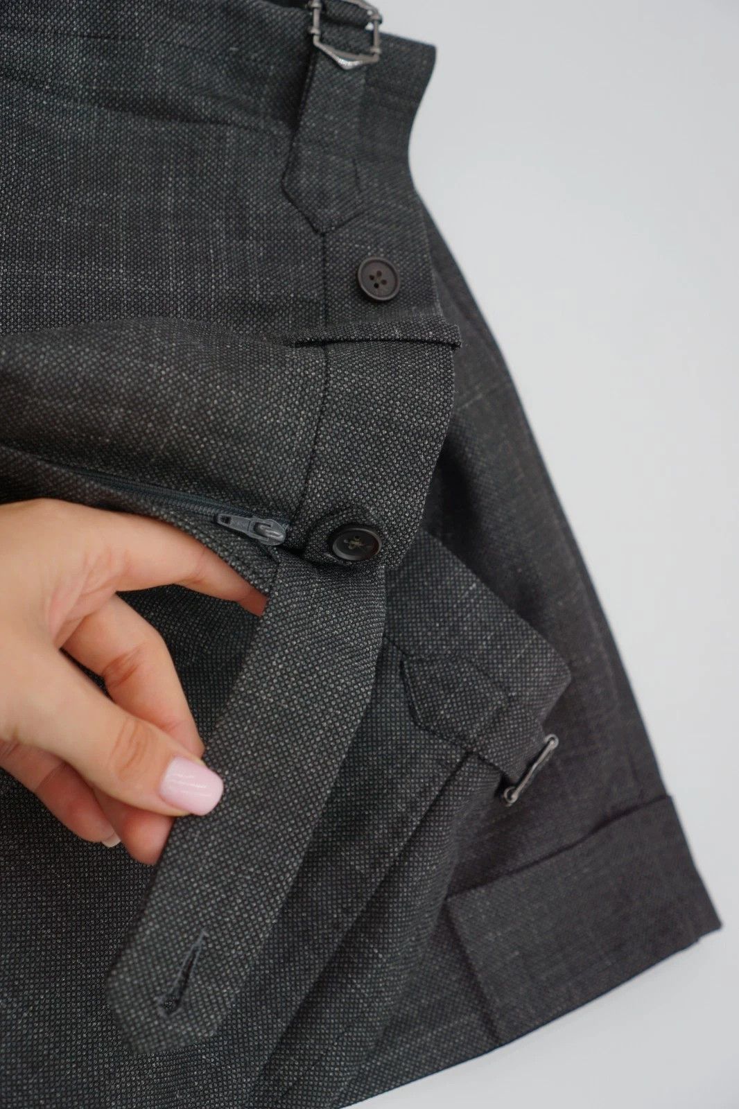 Suitsupply Men Suitsupply Pants Trousers Grey Wool Silk Linen UK/US40S Size 40S - 3 Thumbnail