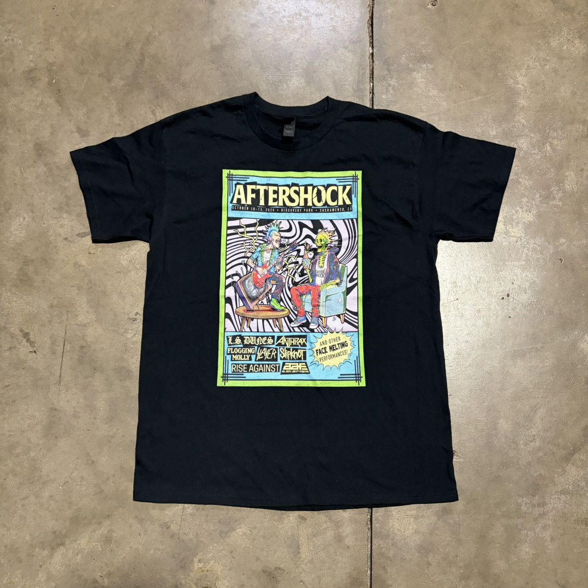 Slipknot Aftershock Music Festival Band T shirt 2024 Anthrax Slipknot Size US L / EU 52-54 / 3 - 1 Thumbnail