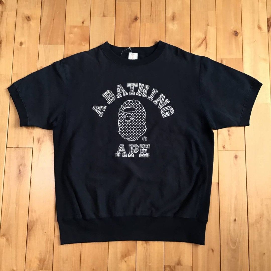 Bape × Nigo × Swarovski BAPE × Swarovski College Logo Sweat shirt APE NIGO Size US M / EU 48-50 / 2 - 2 Thumbnail