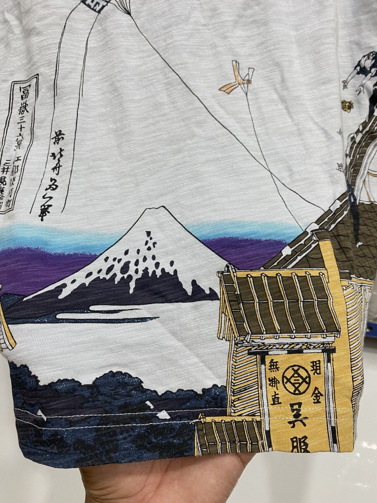 Uniqlo UNIQLO X HOKUSAI BLUE TSHIRT Size US M / EU 48-50 / 2 - 7 Thumbnail