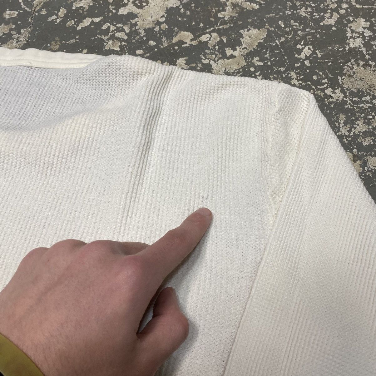Hanes × Vintage Vintage White Long John Thermal Waffle Long Sleeve 90s Size US XL / EU 56 / 4 - 8 Thumbnail