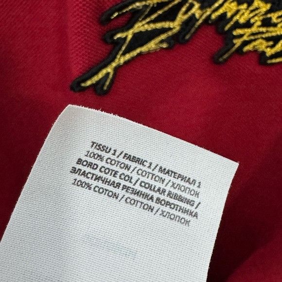 Balmain Balmain Pique Cotton Bulky Logo Polo Shirt Red Men’s Large Size US L / EU 52-54 / 3 - 6 Thumbnail