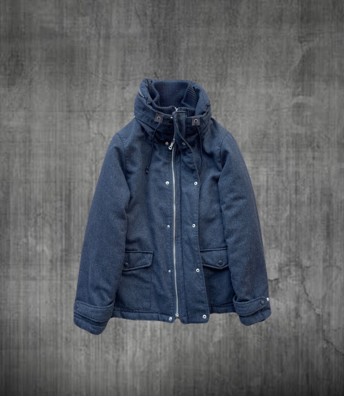 If Six Was Nine 2000s Japanese archive Vkei Bono Hooded Wool Zip