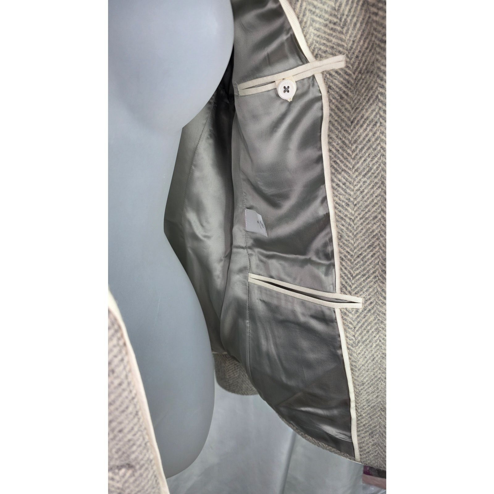 Vineyard Vines Vineyard Vines Wool Herringbone Blazer Academia Jacket Size L / US 10 / IT 46 - 9 Thumbnail