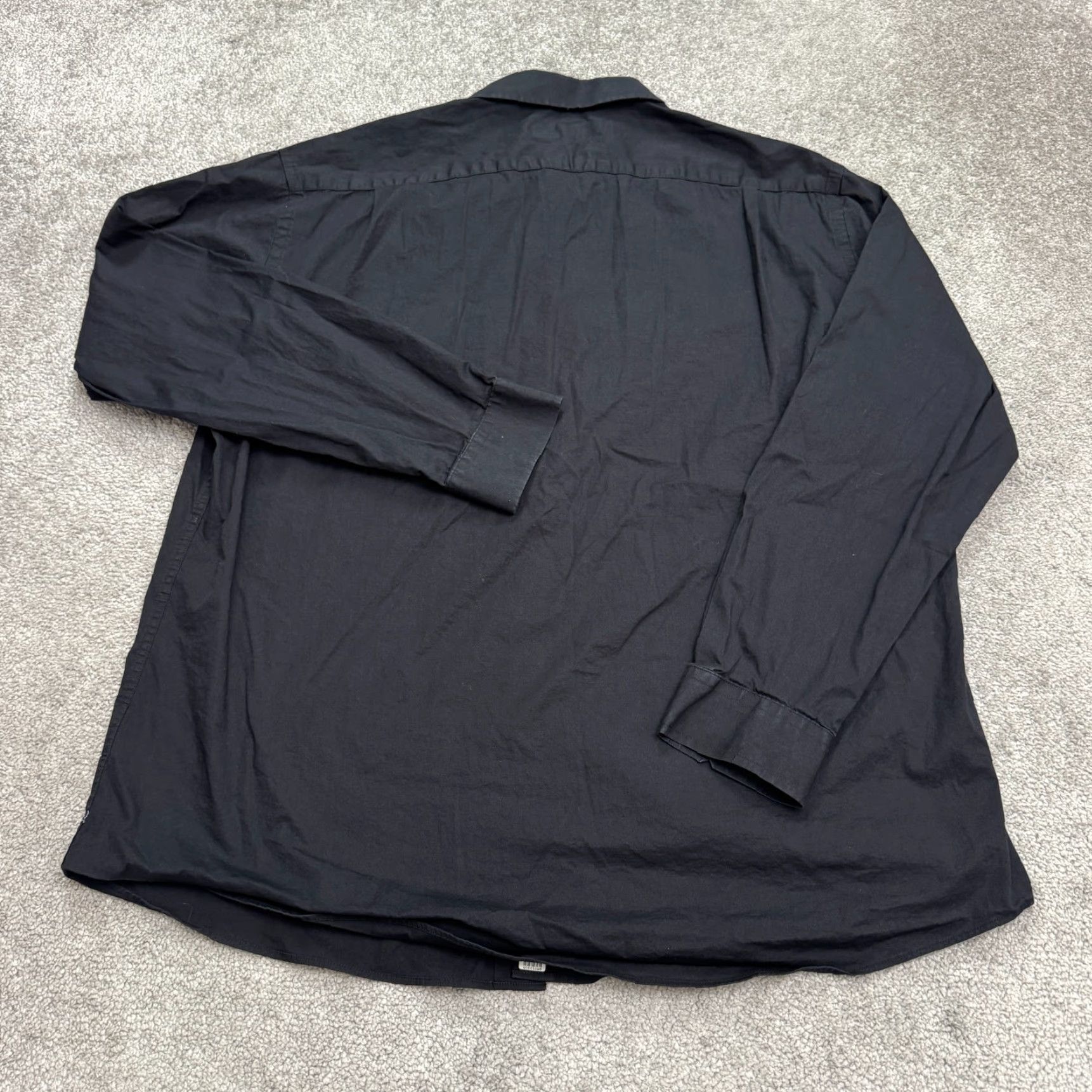Ben Sherman Ben Sherman Dress Shirt Men 17.5 Neck 34-35 Black Cotton Spandex Stretch Classic Business Shirt Size 34R - 2 Thumbnail