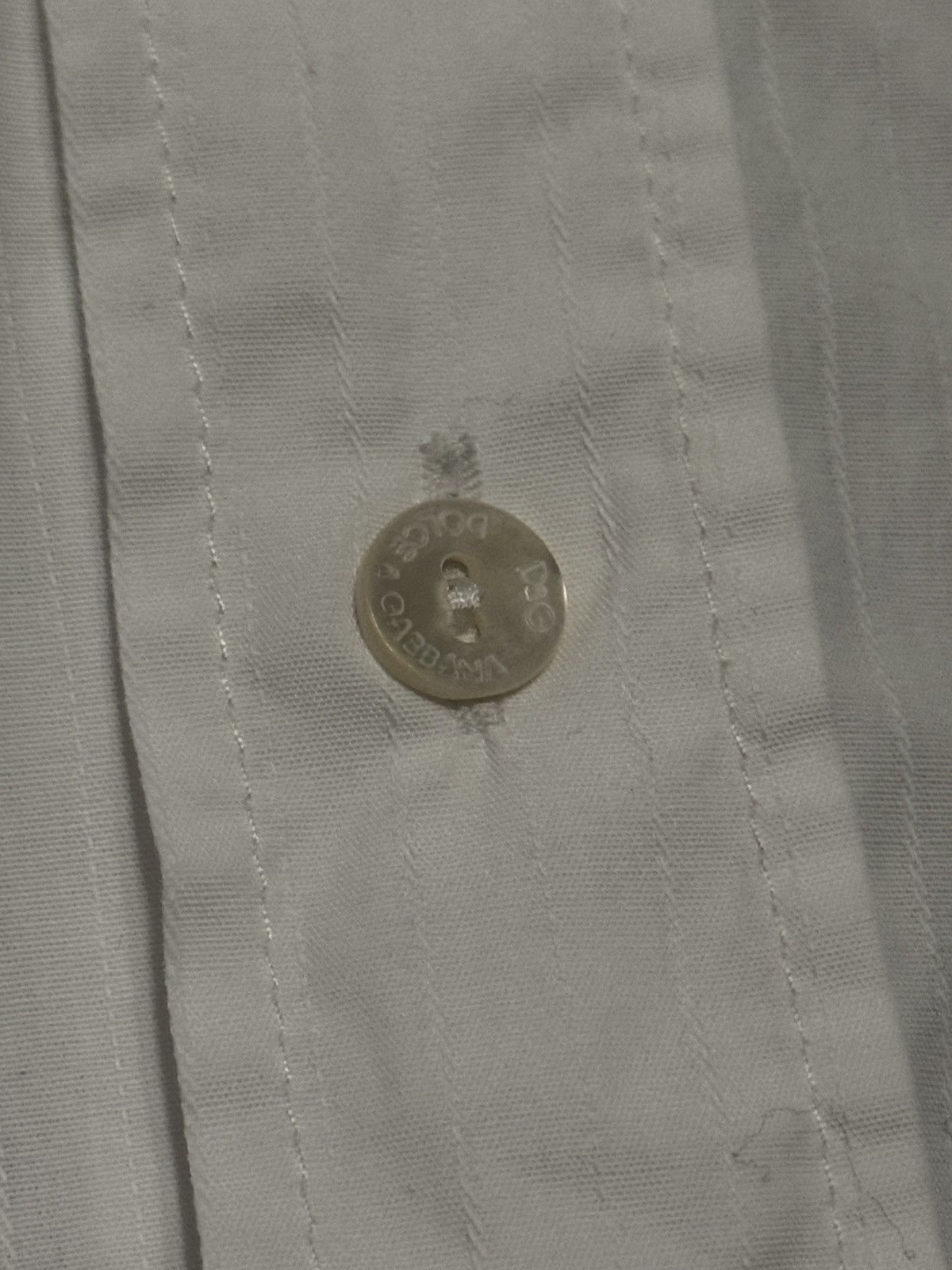 Dolce & Gabbana Dolce & Gabbana White Button Up Shirt | Size 38 / 52 Size US M / EU 48-50 / 2 - 2 Thumbnail