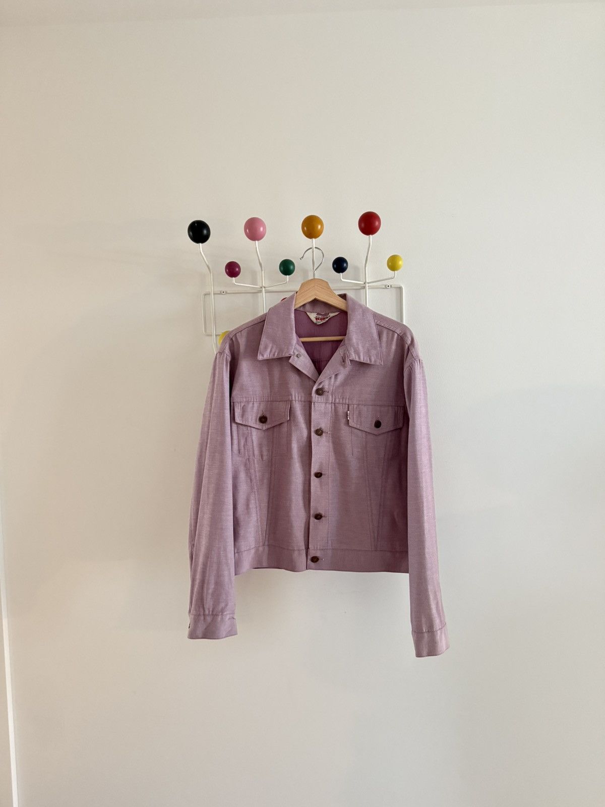 Levi's Rare vintage levis sta-prest trucker jacket white tab big E Size US M / EU 48-50 / 2 - 1 Thumbnail