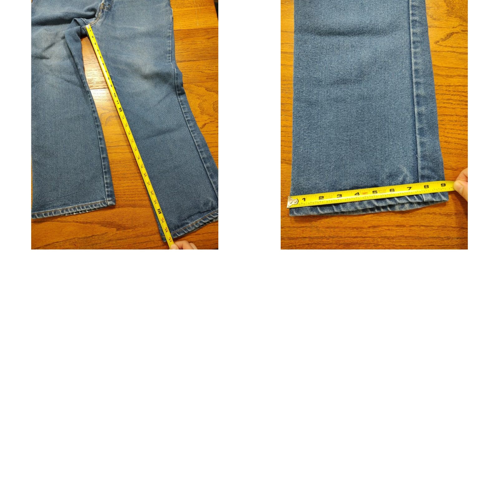 Levi's VINTAGE Levi's 517 Jeans Denim Bootcut BLUE Mens 33x27 5-Pocket Design Workwear 80s 90s Vintage Farm Regular Fit Cotton Blend Jeans Size US 33 - 9 Thumbnail