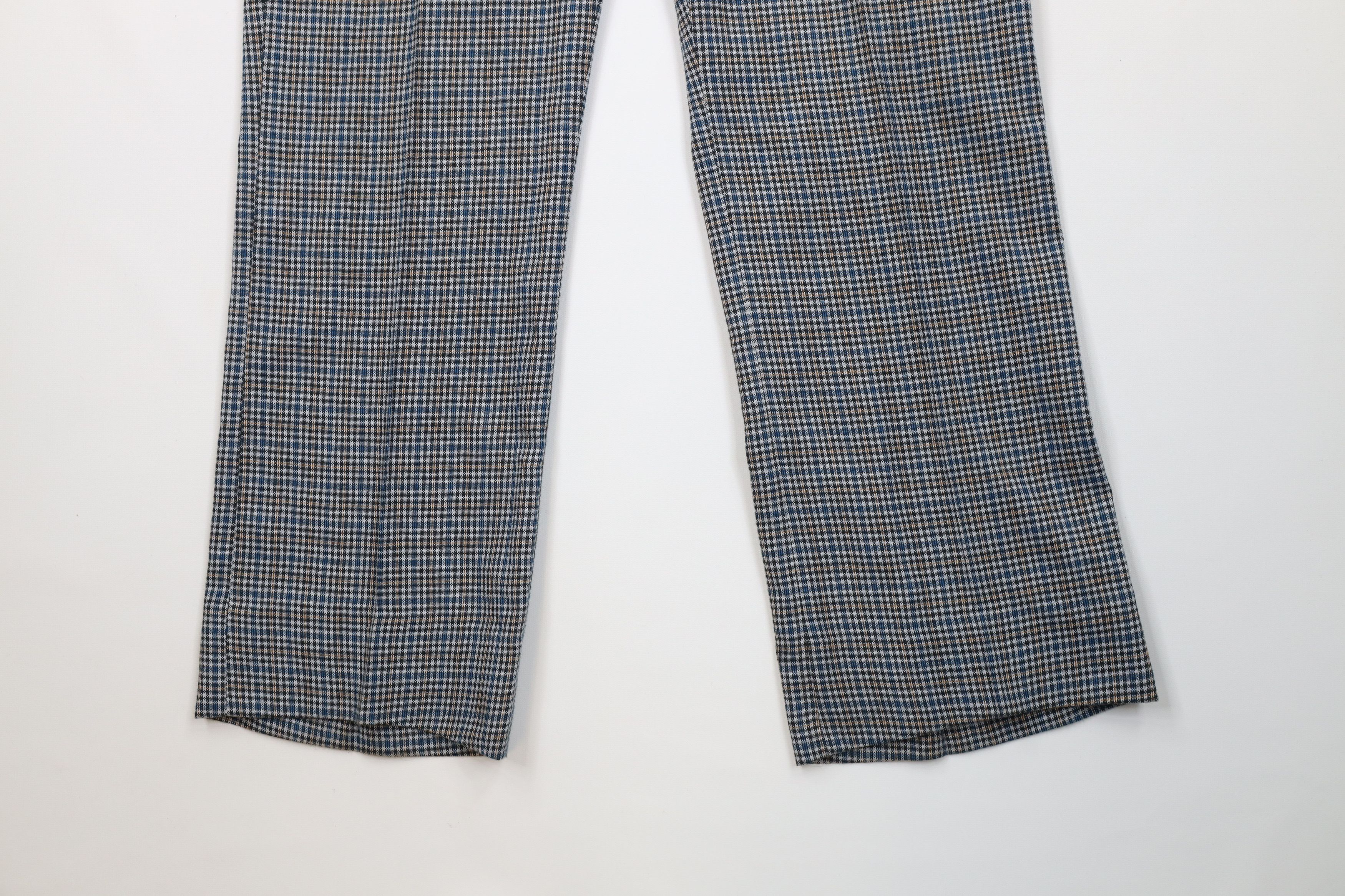 Vintage Vintage 60s 70s Streetwear Bell Bottoms Pants Plaid USA Size US 34 / EU 50 - 4 Thumbnail