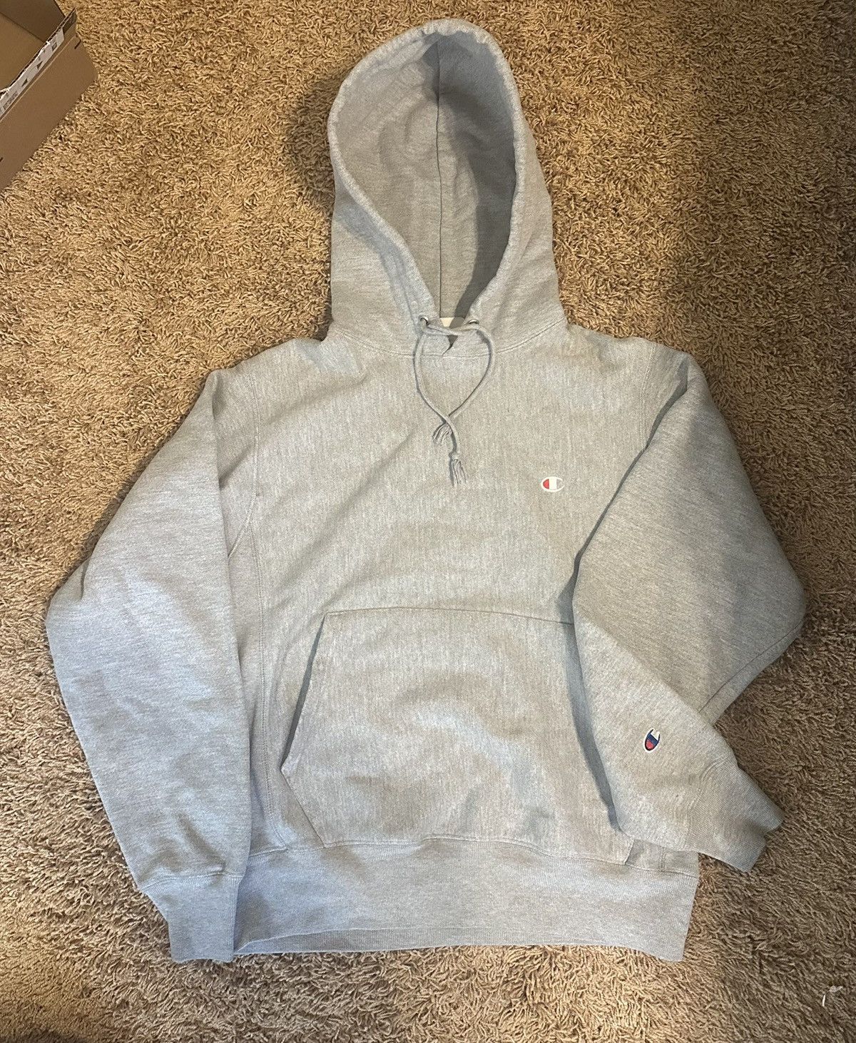 Champion Reverse weave embroidered logo vintage hoodie Size US S / EU 44-46 / 1 - 1 Thumbnail