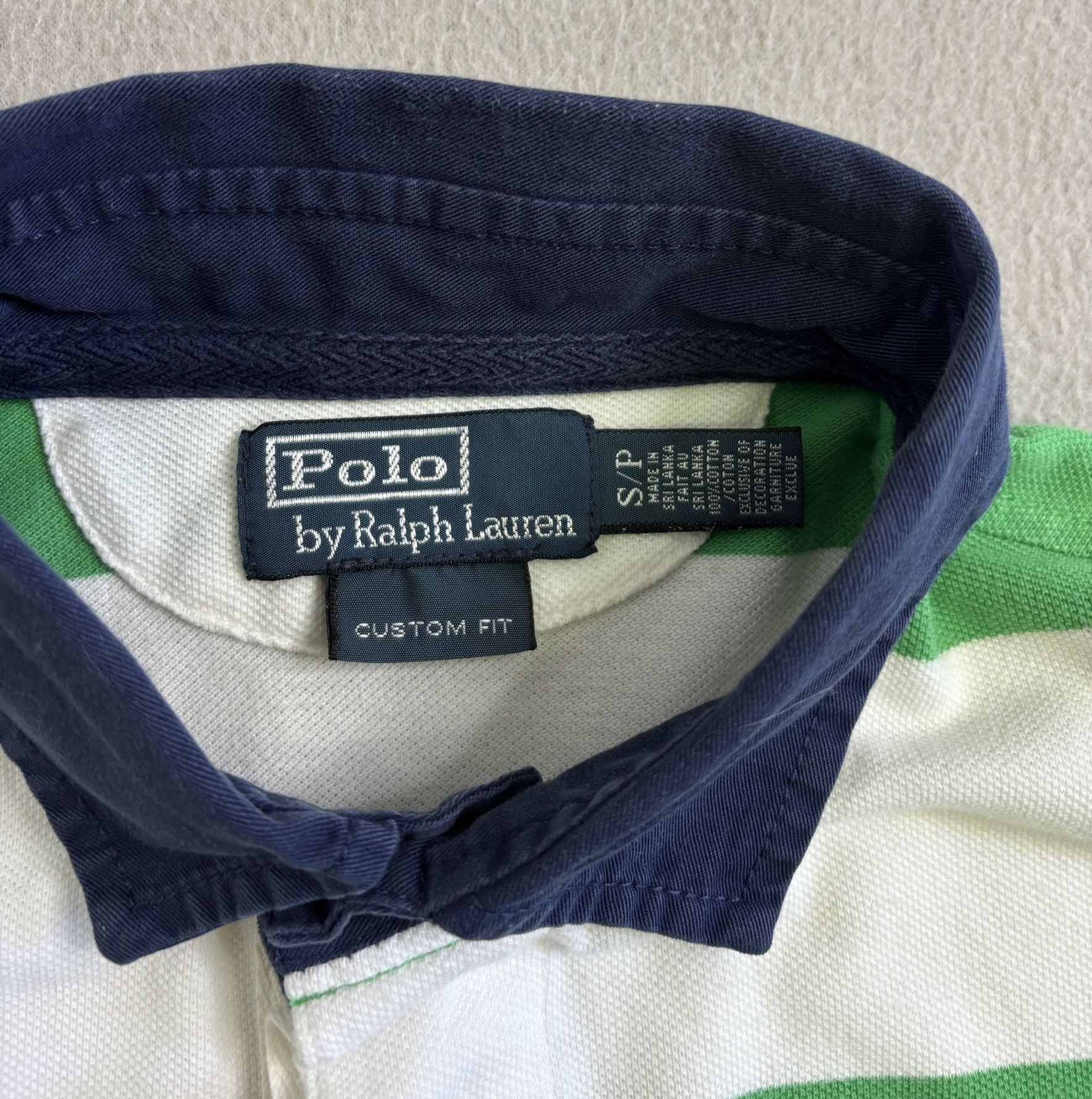Polo Ralph Lauren Polo Ralph Lauren 3 Big Pony White Green Stripes Size US S / EU 44-46 / 1 - 14 Thumbnail