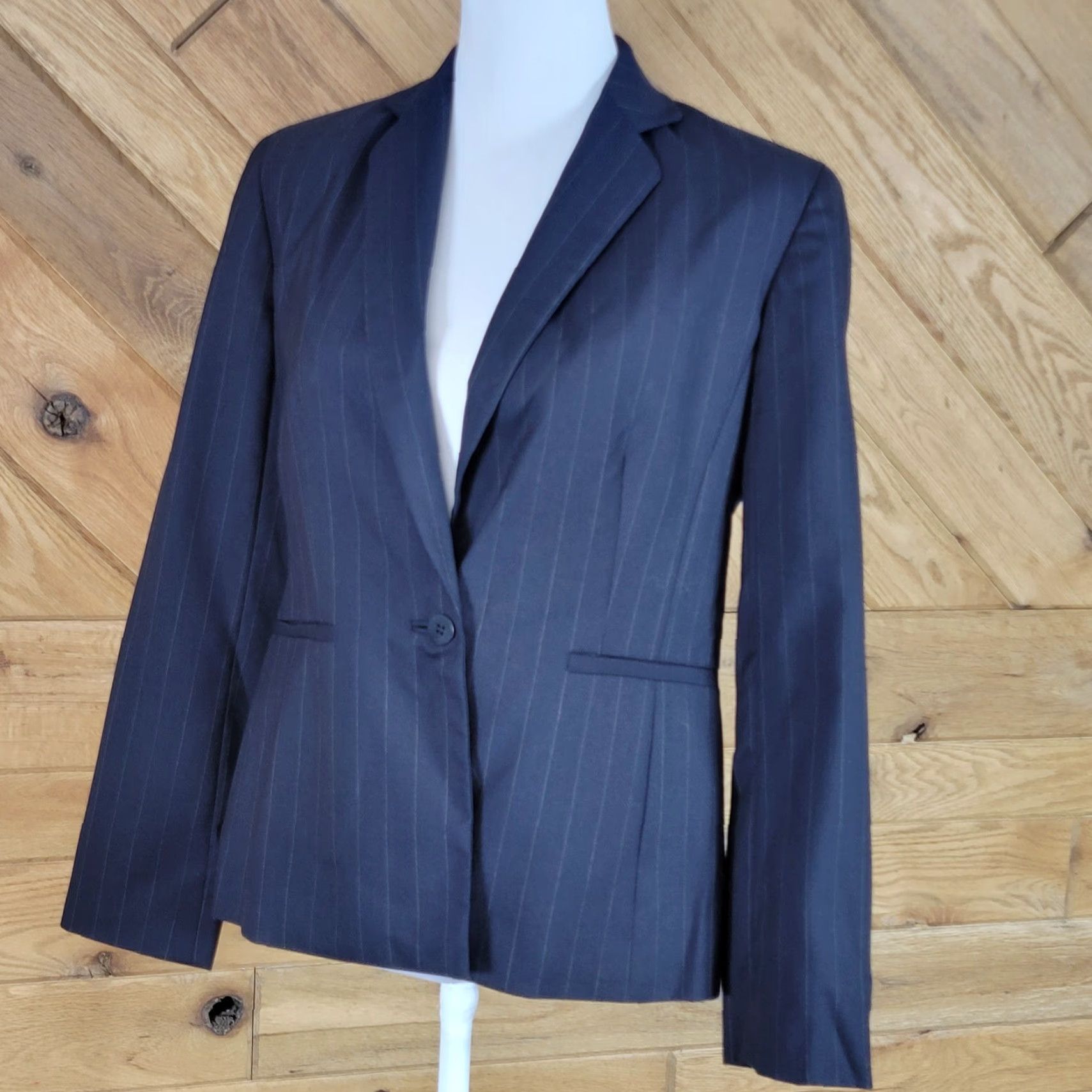 Brooks Brothers Brooks Brothers Womens Blazer Jacket One Button Striped Black Size 8 Wool Cardigan? Size M / US 6-8 / IT 42-44 - 5 Thumbnail