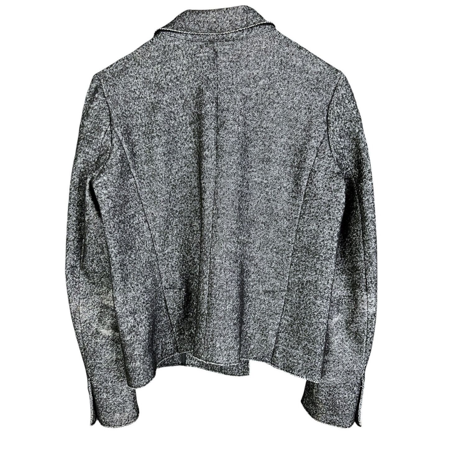 J.Crew J.Crew Womens Size 10 Gray Double Breasted Wool Blend Blazer Size L / US 10 / IT 46 - 2 Thumbnail